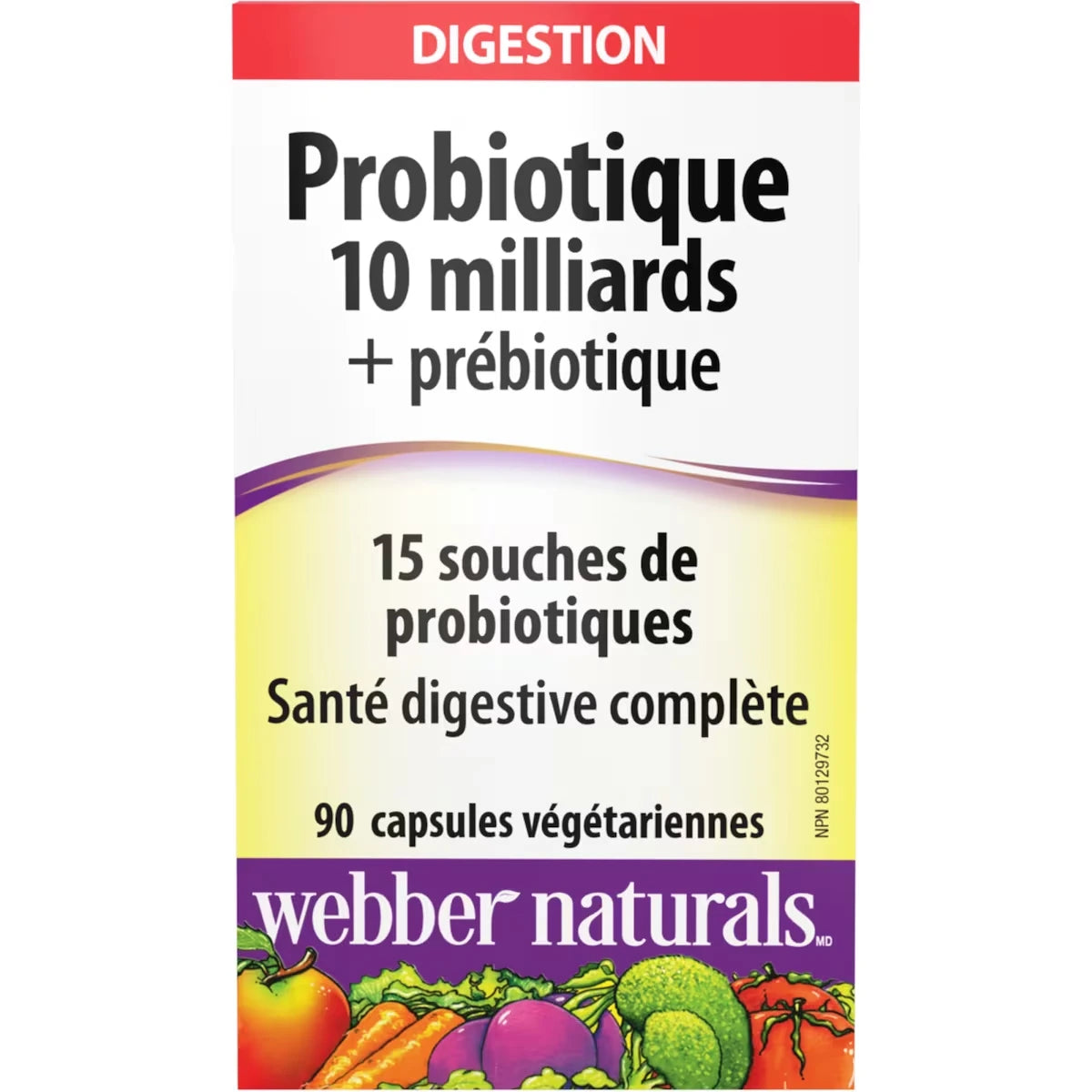 Probiotique 10 milliards + prébiotique