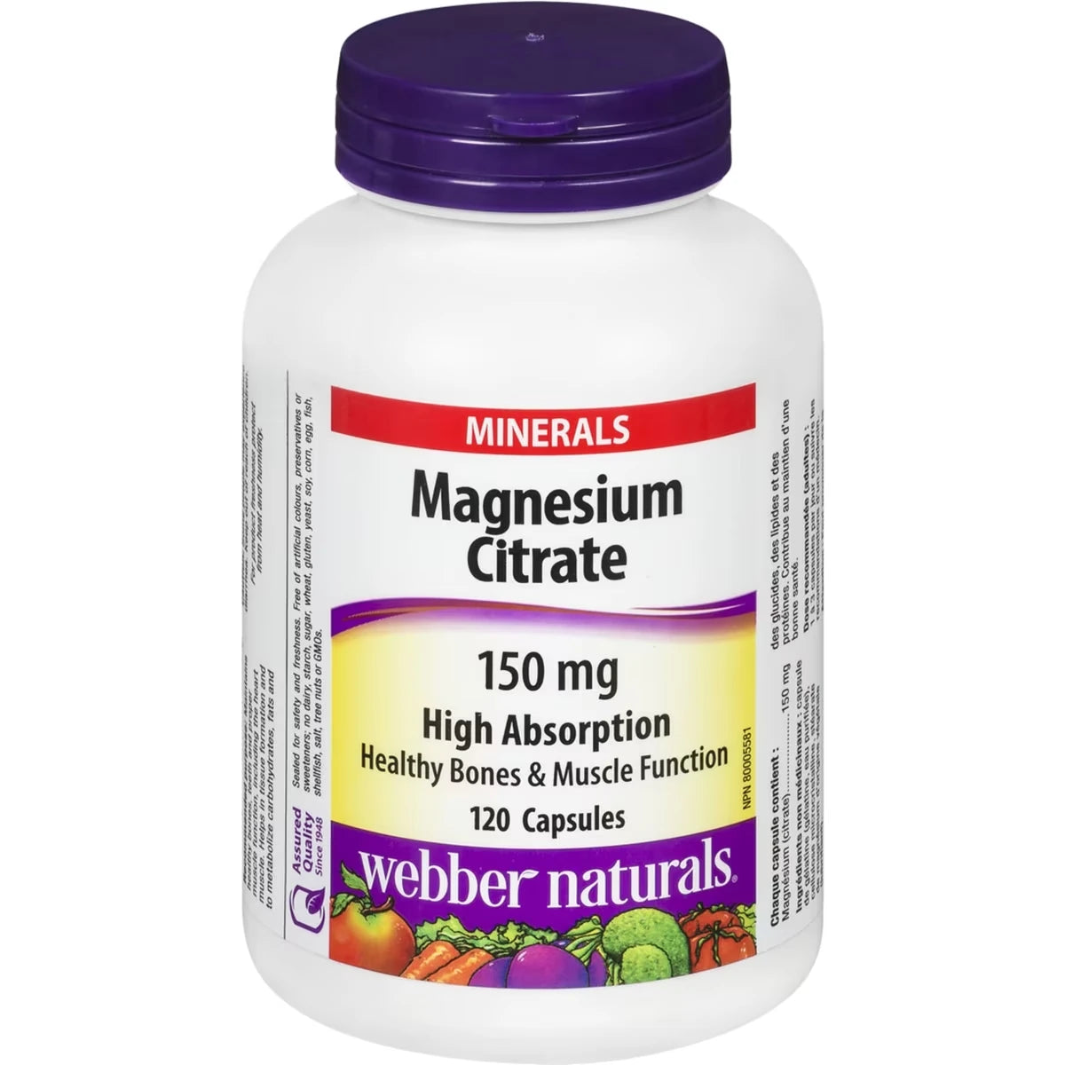 Citrate de magnésium Forte absorption 150 mg