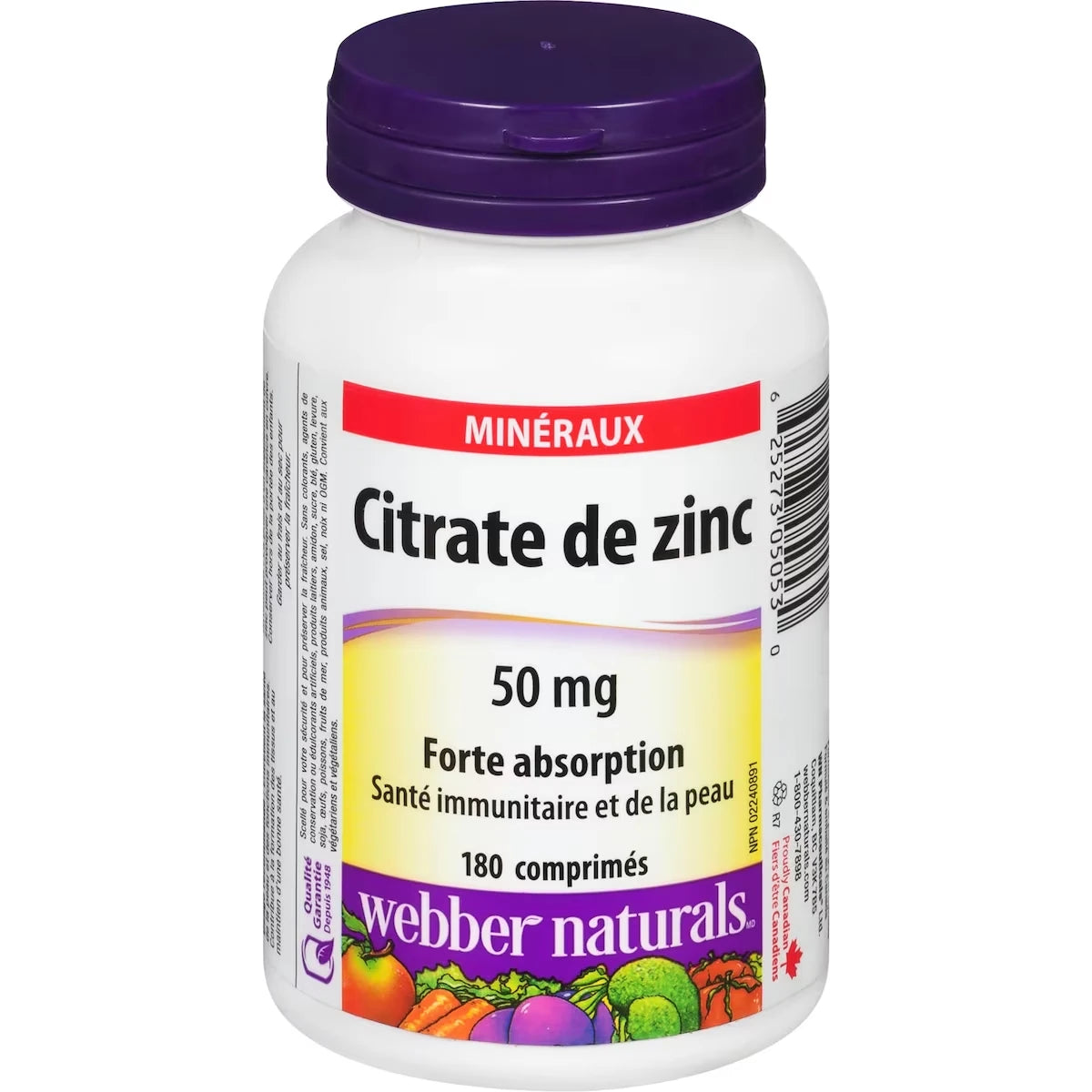 Citrate de zinc 50 mg