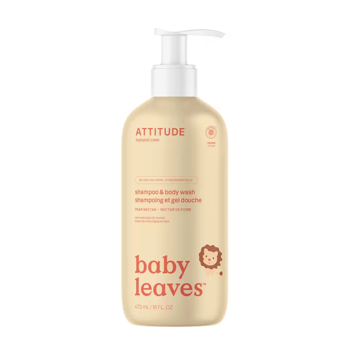 Baby Leaves shampooing et gel nettoyant 2 en 1 nectar de poire