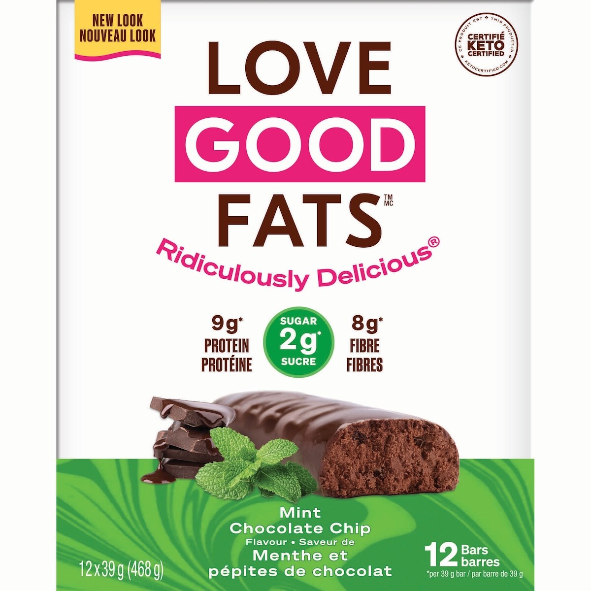 Love Good Protein Snack Saveur de Menthe et Pépites de Chocolat