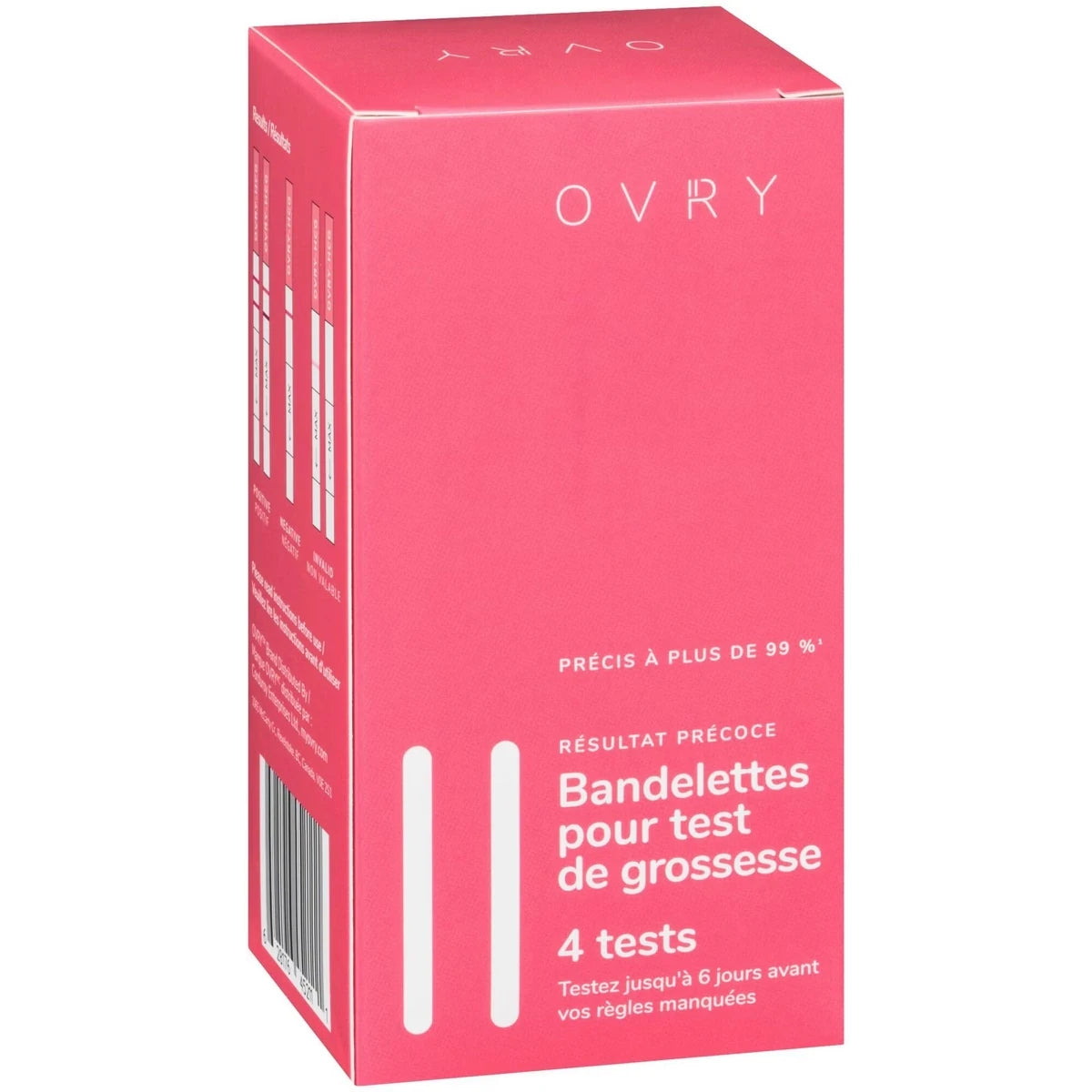 Resultat Precoce Bandelettes pour test de grossesse