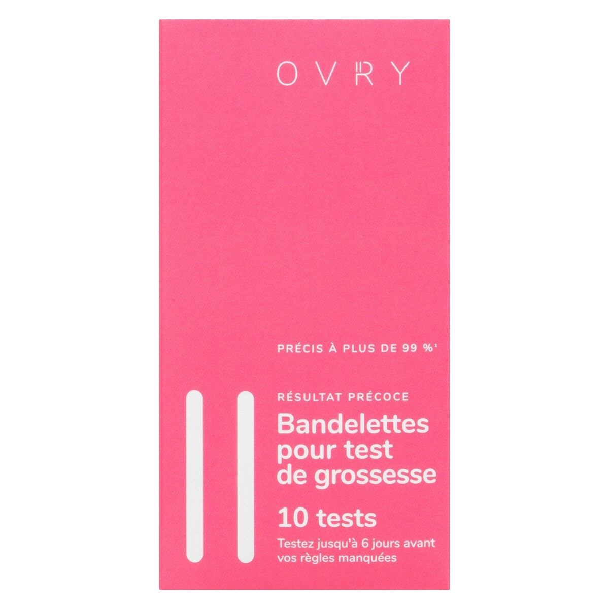 Resultat Precoce Bandelettes pour test de grossesse