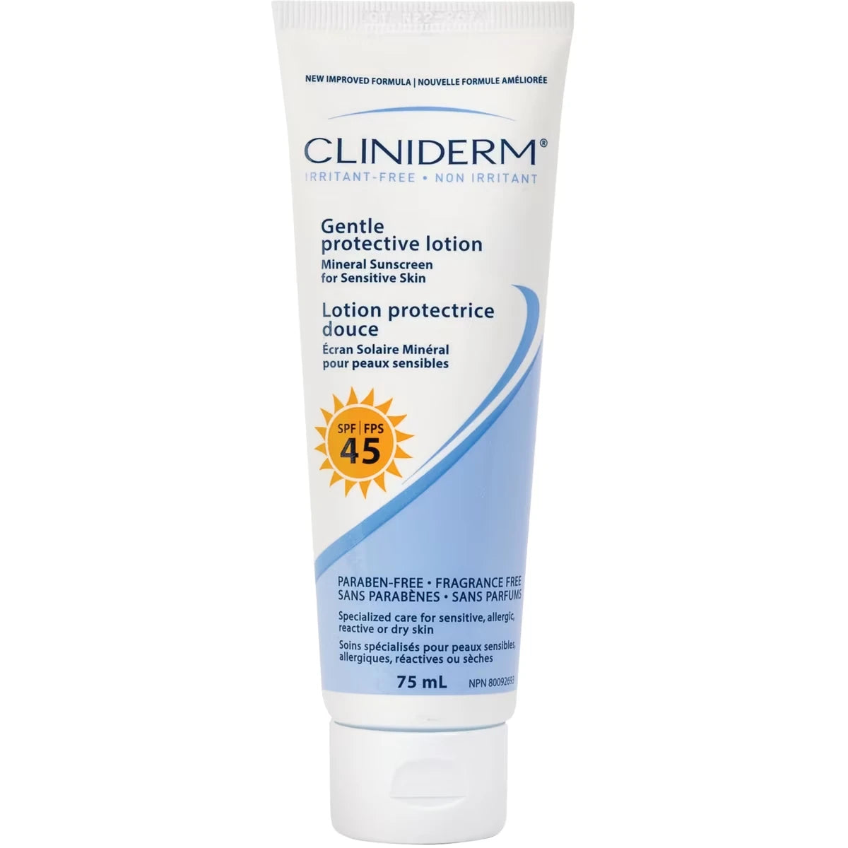 Lotion protectrice douce écran Solaire Minéral pour peaux sensibles