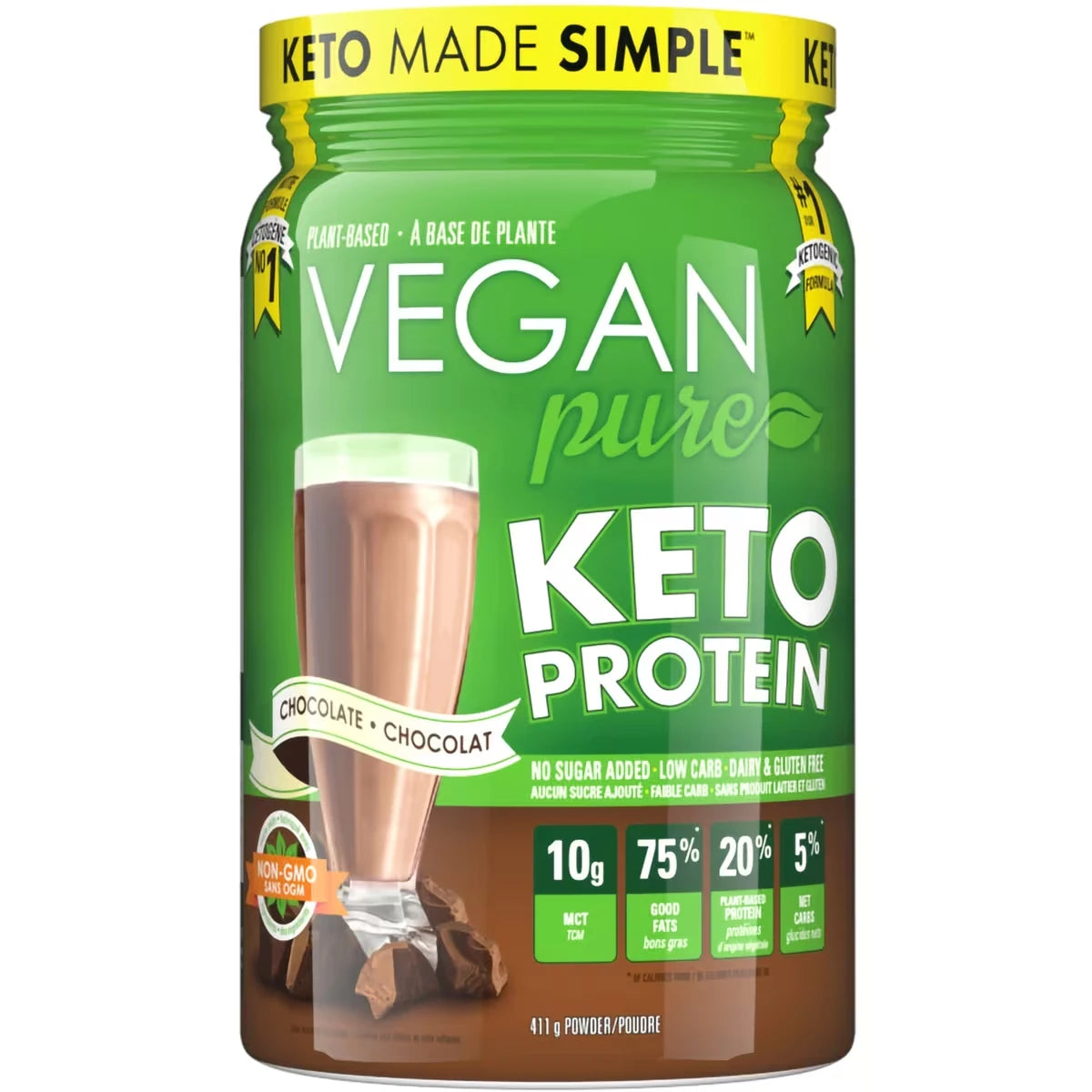 Vegan Pure Keto Protein, Chocolat
