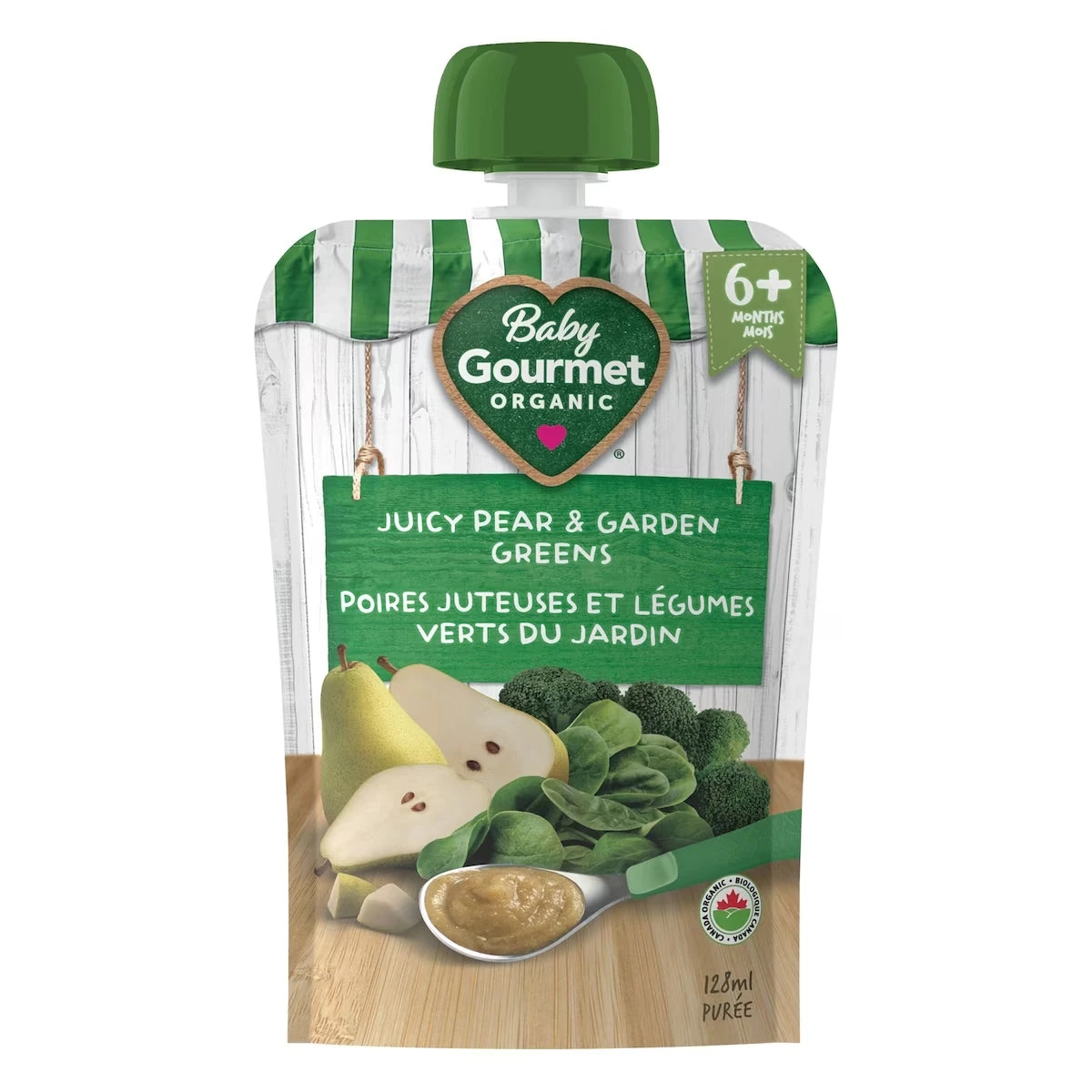 poires juteuses et legumes verts du jardin