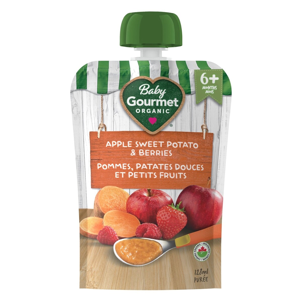 pommes, patates douces et petits fruits