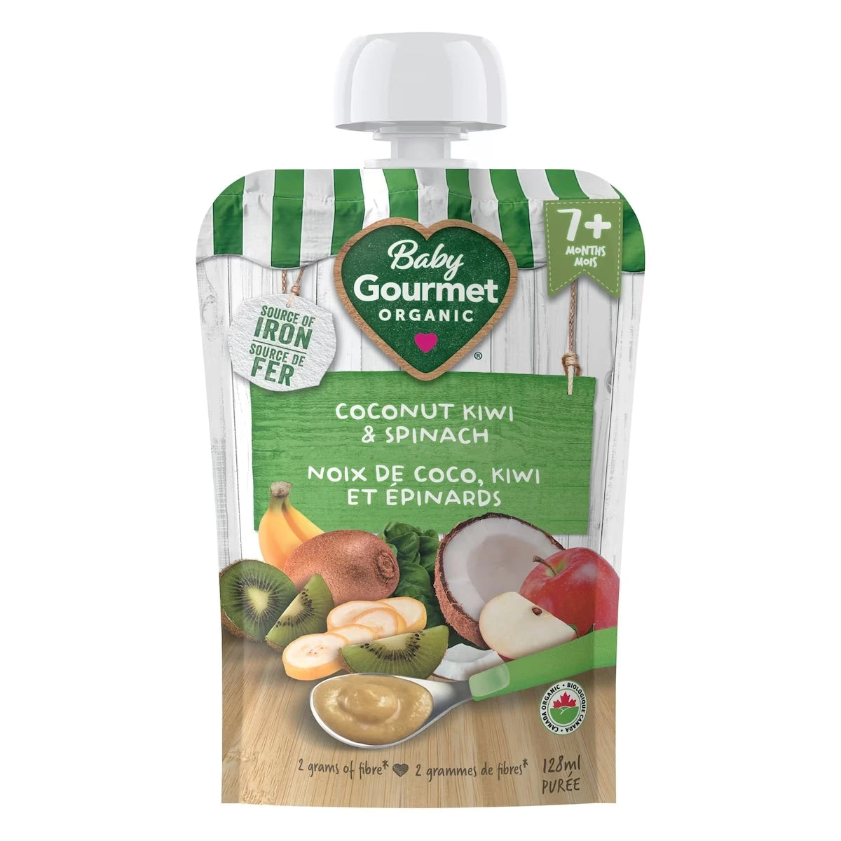 noix de coco, kiwi et mangoustan