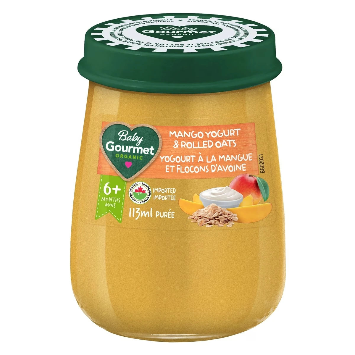 Yogourt à la mangue et flocons d'avoine