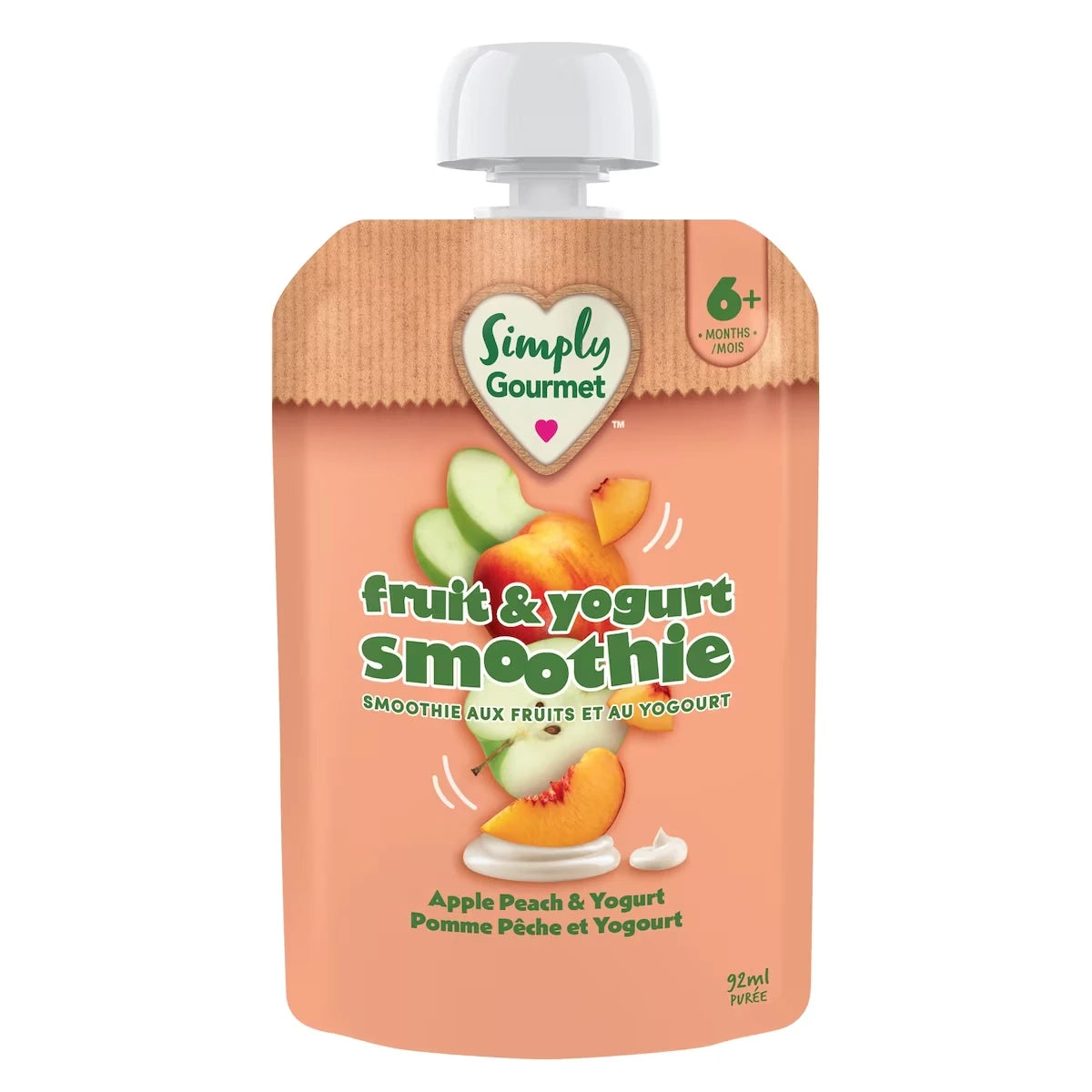Smoothie Simply Gourmet pomme pêche et yogourt