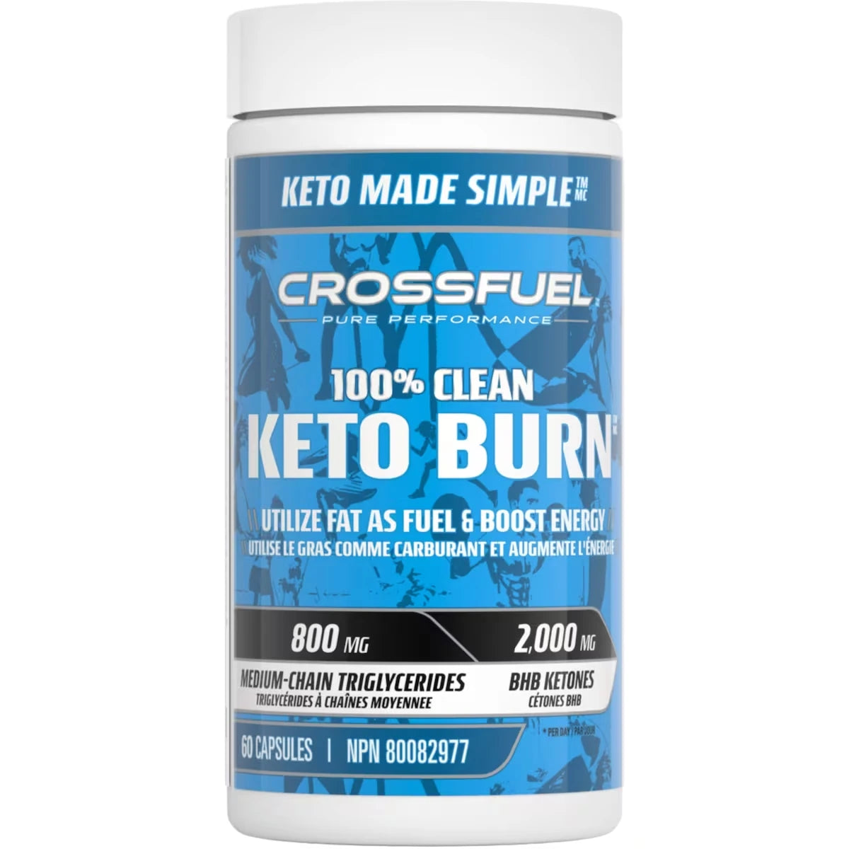 Crossfuel 100% Propre Keto Burn, Améliore Temporairement l'endurance