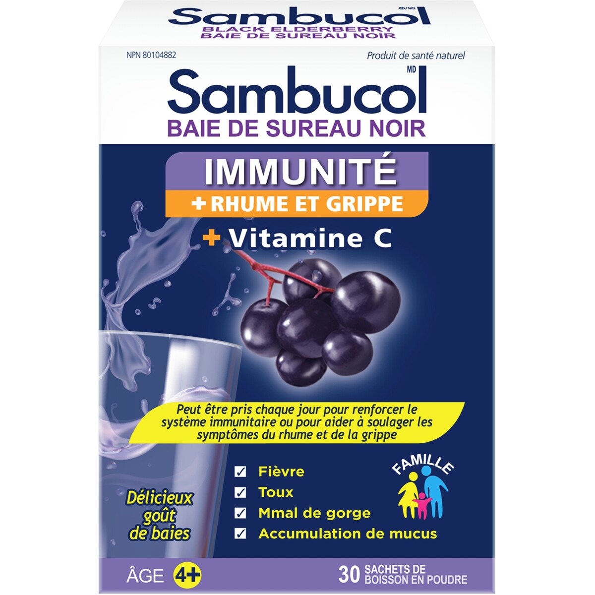 Baie De Sureau Noir Immunite + Rhume Et Grippe + Vitamine C