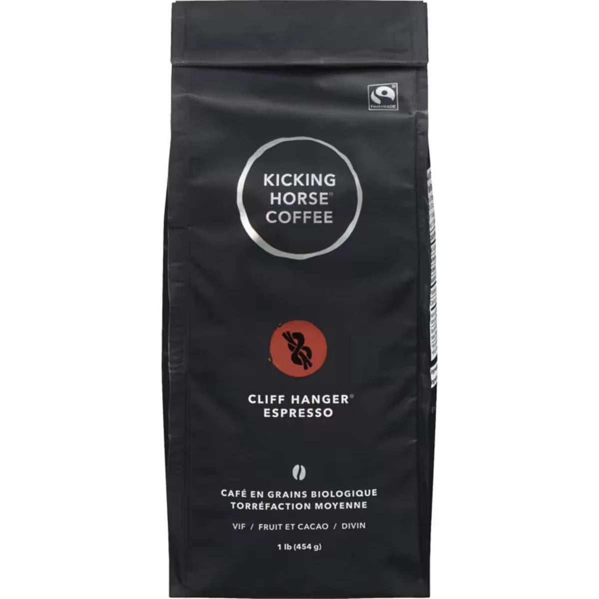 Café En Grains Biologique Équitable Torréfaction Moyenne, Cliff Hanger Espresso