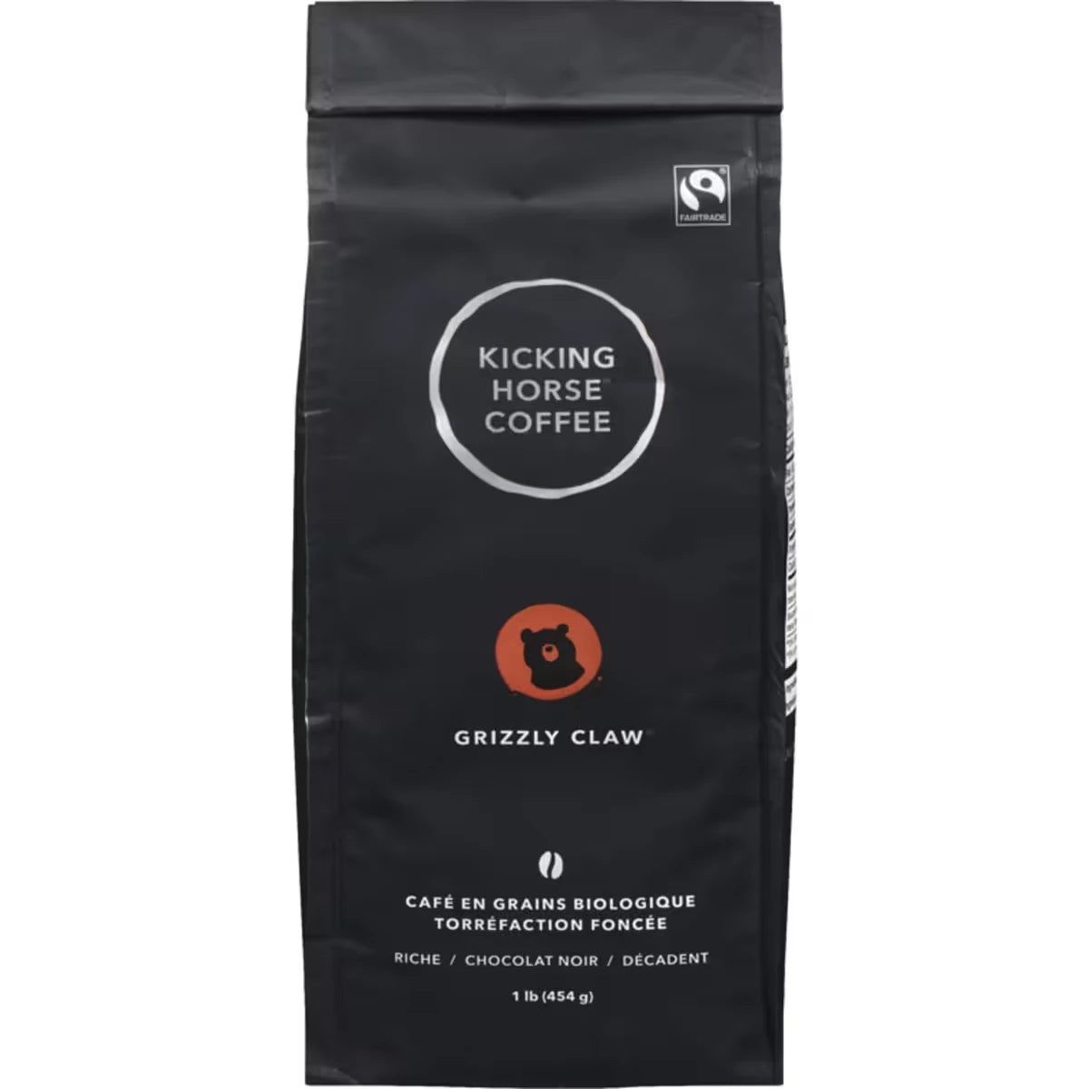Café En Grains Biologique Équitable Torréfaction Foncée , Grizzly Claw