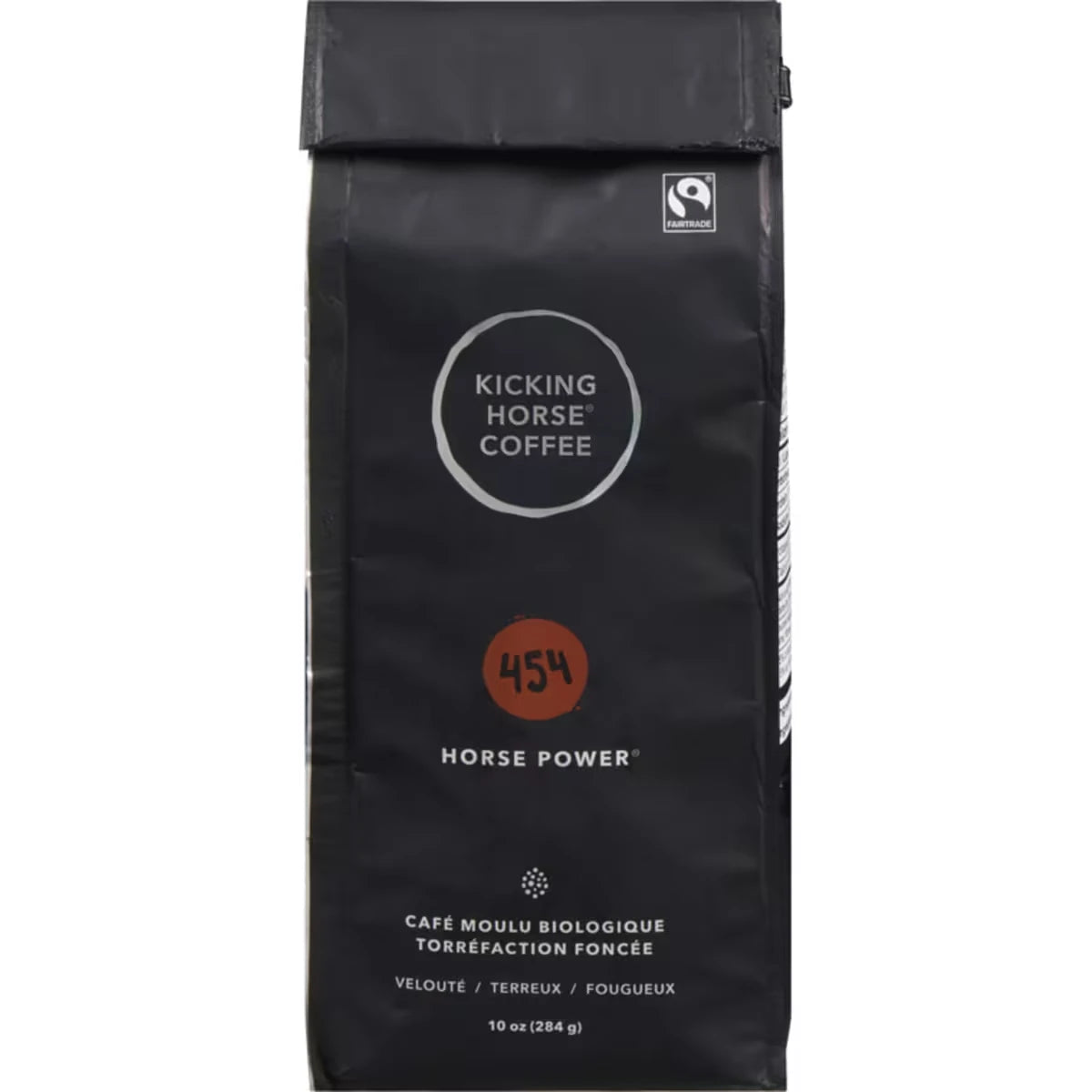Café Moulu Biologique Équitable Torréfaction Foncée, 454 Horse Power