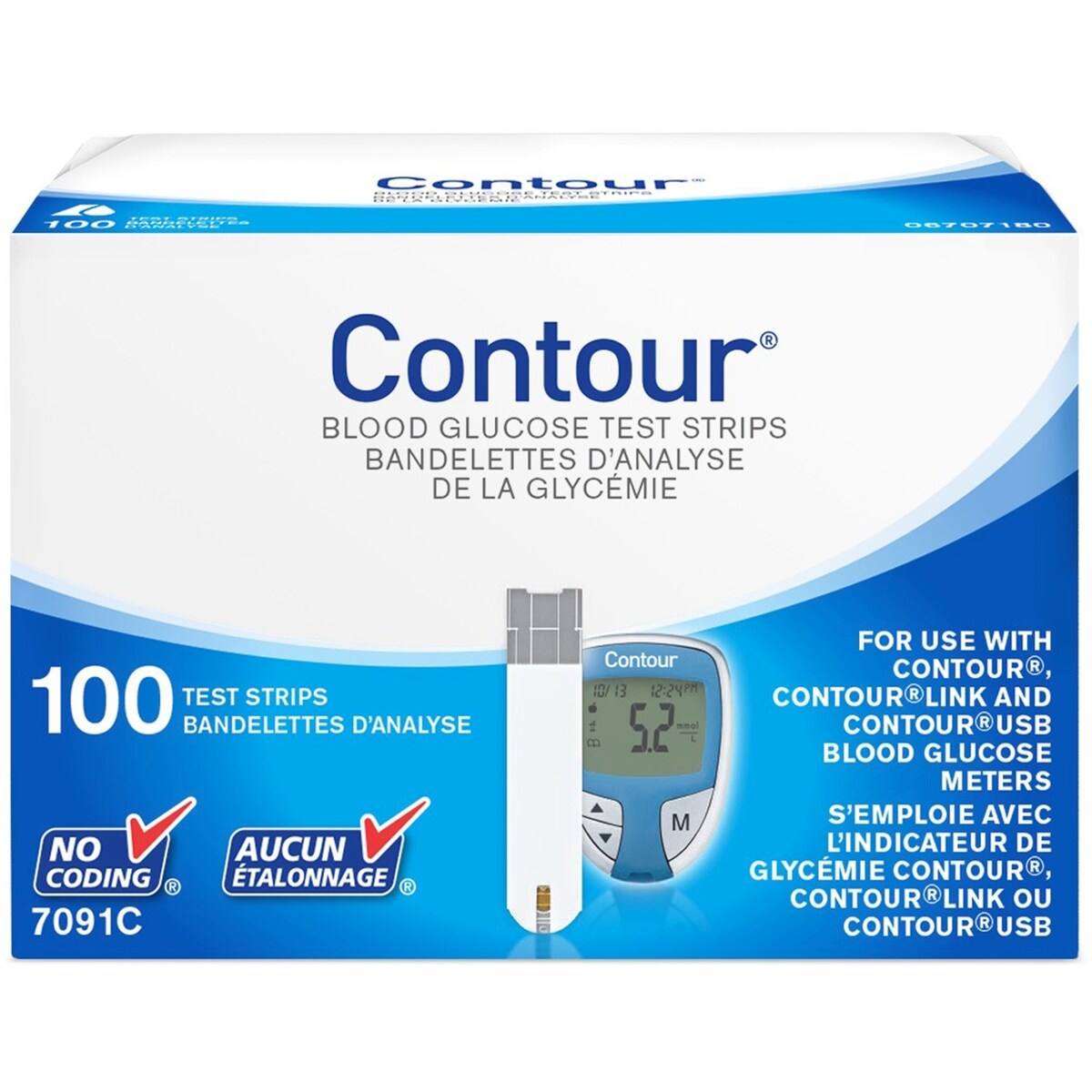 LES BANDELETTES D'ANALYSE CONTOUR® 100's