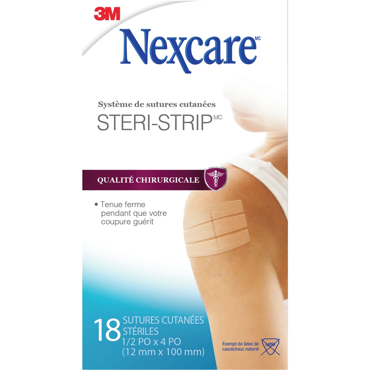 Sutures cutanées Steri-Strip(MC)(MC), 18/paquet