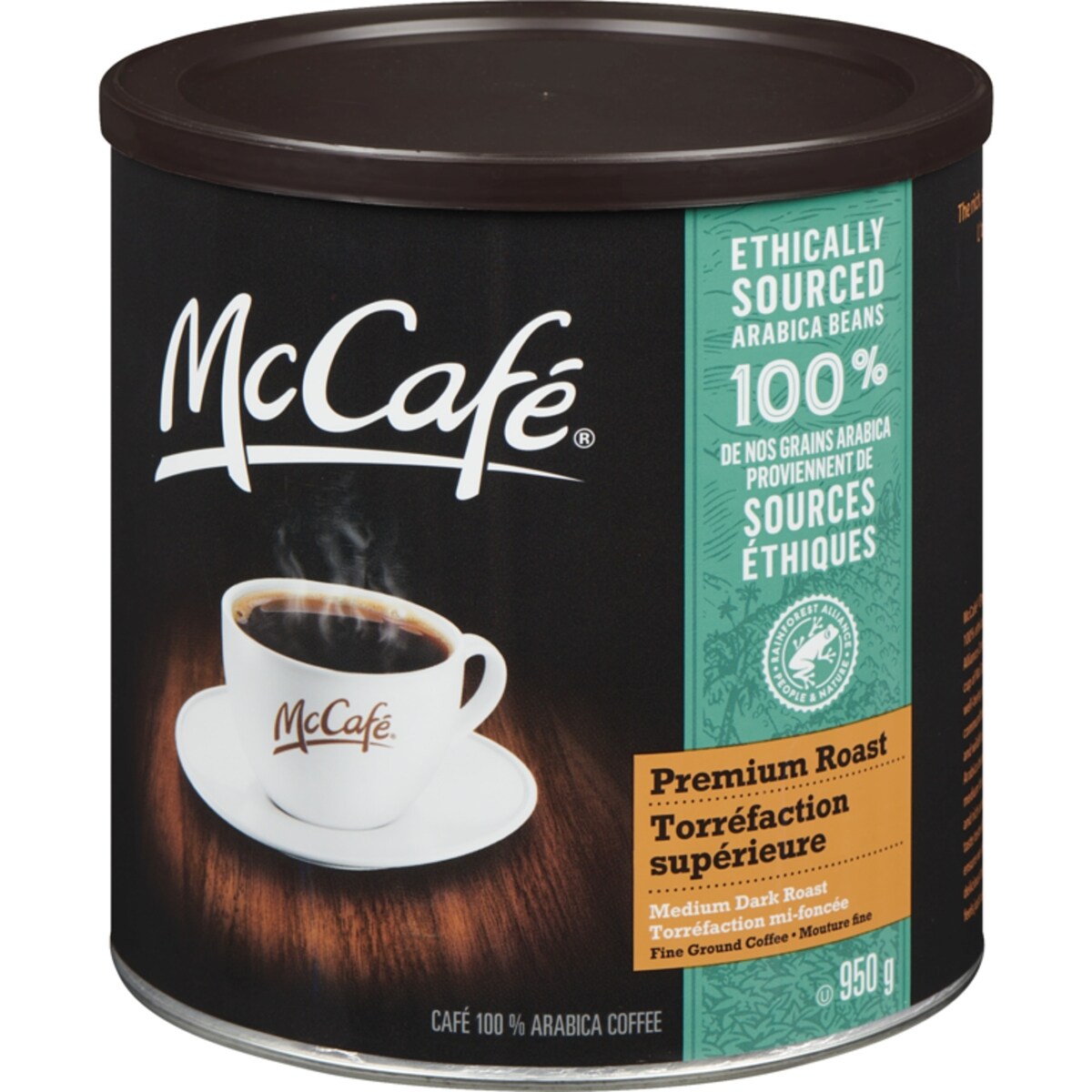 Café 100 % arabica torréfaction supérieure torréfaction mi-foncée