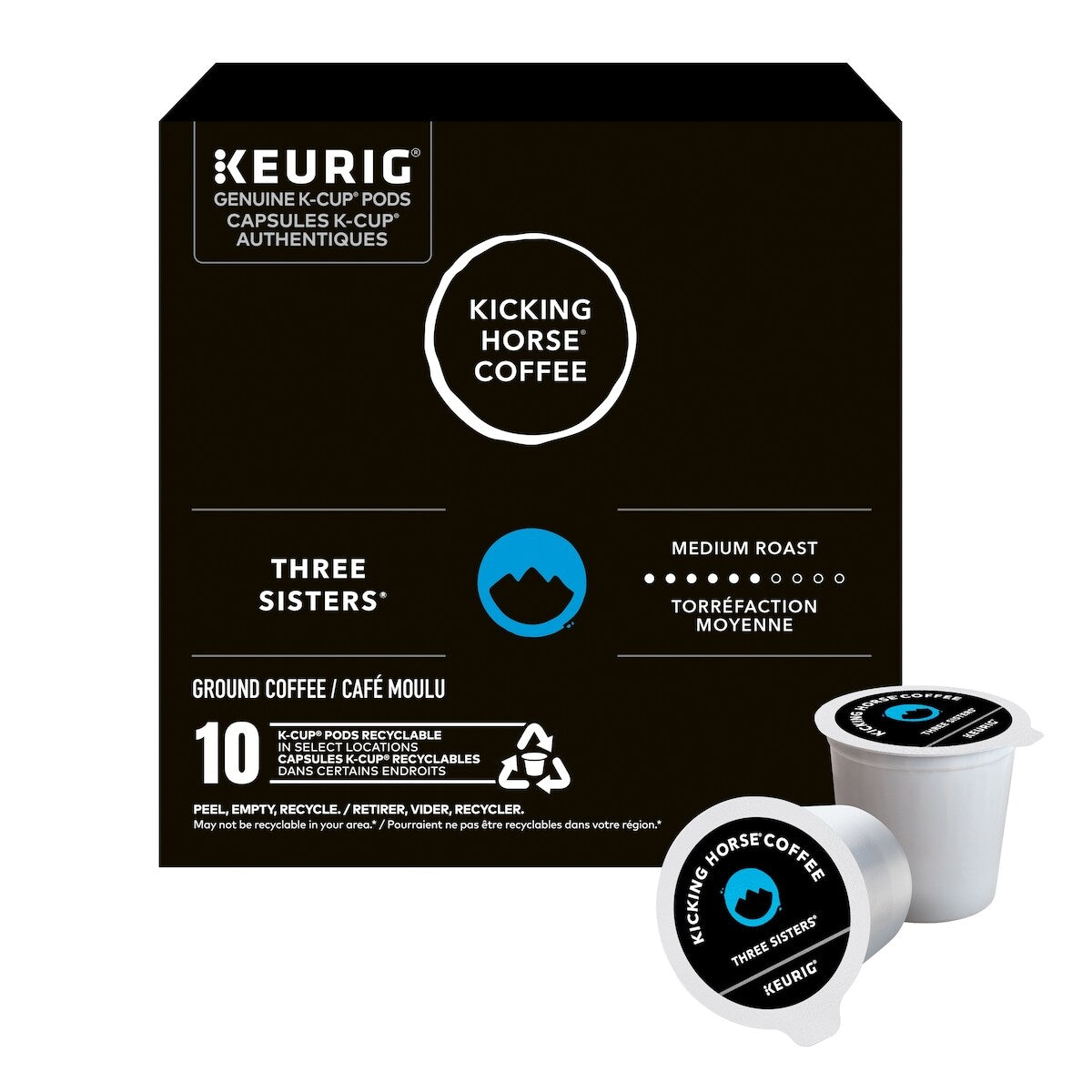 Capsules K-Cup De Caf� Three Sisters , Torr�Faction Moyenne, 10 Unit�S