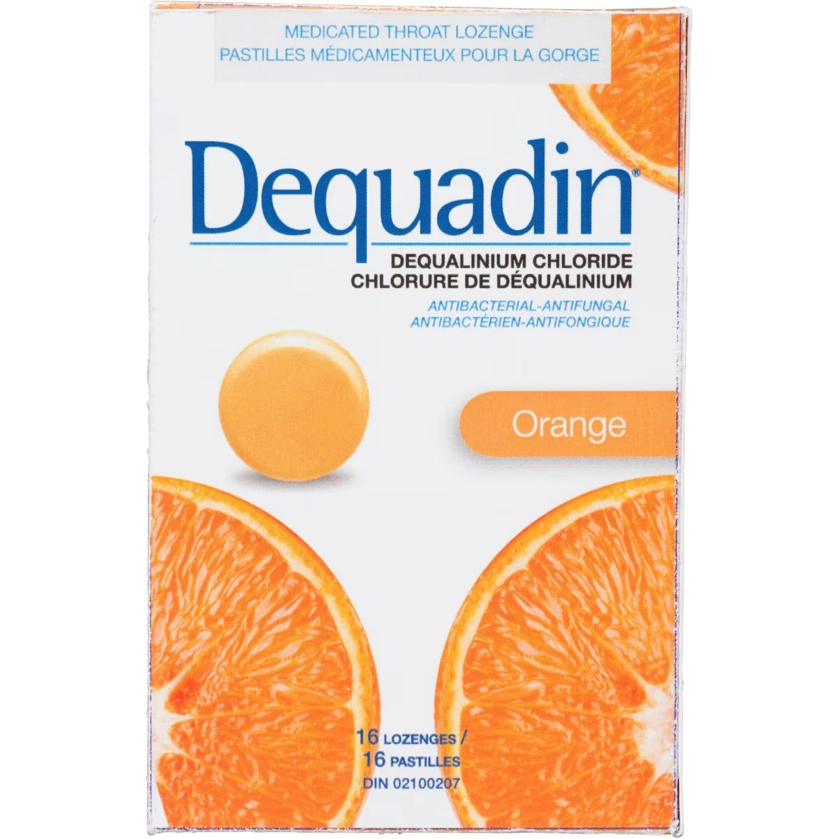 Chlorure de Déqualinium Orange 16 Pastilles