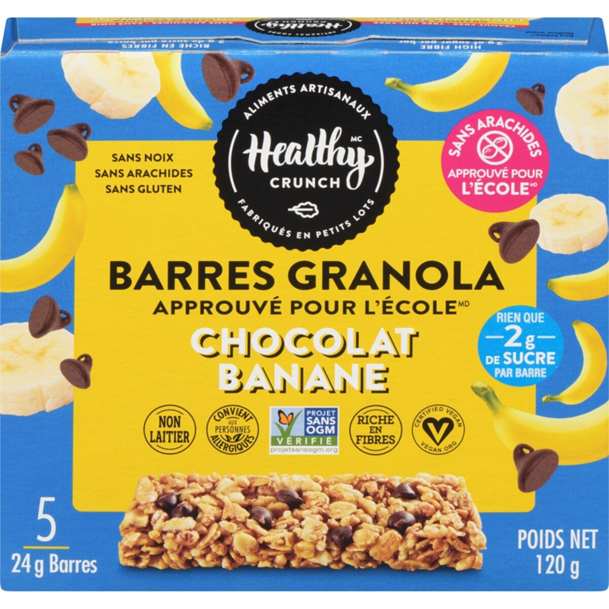 Hycr Barre Granola Choc Banane