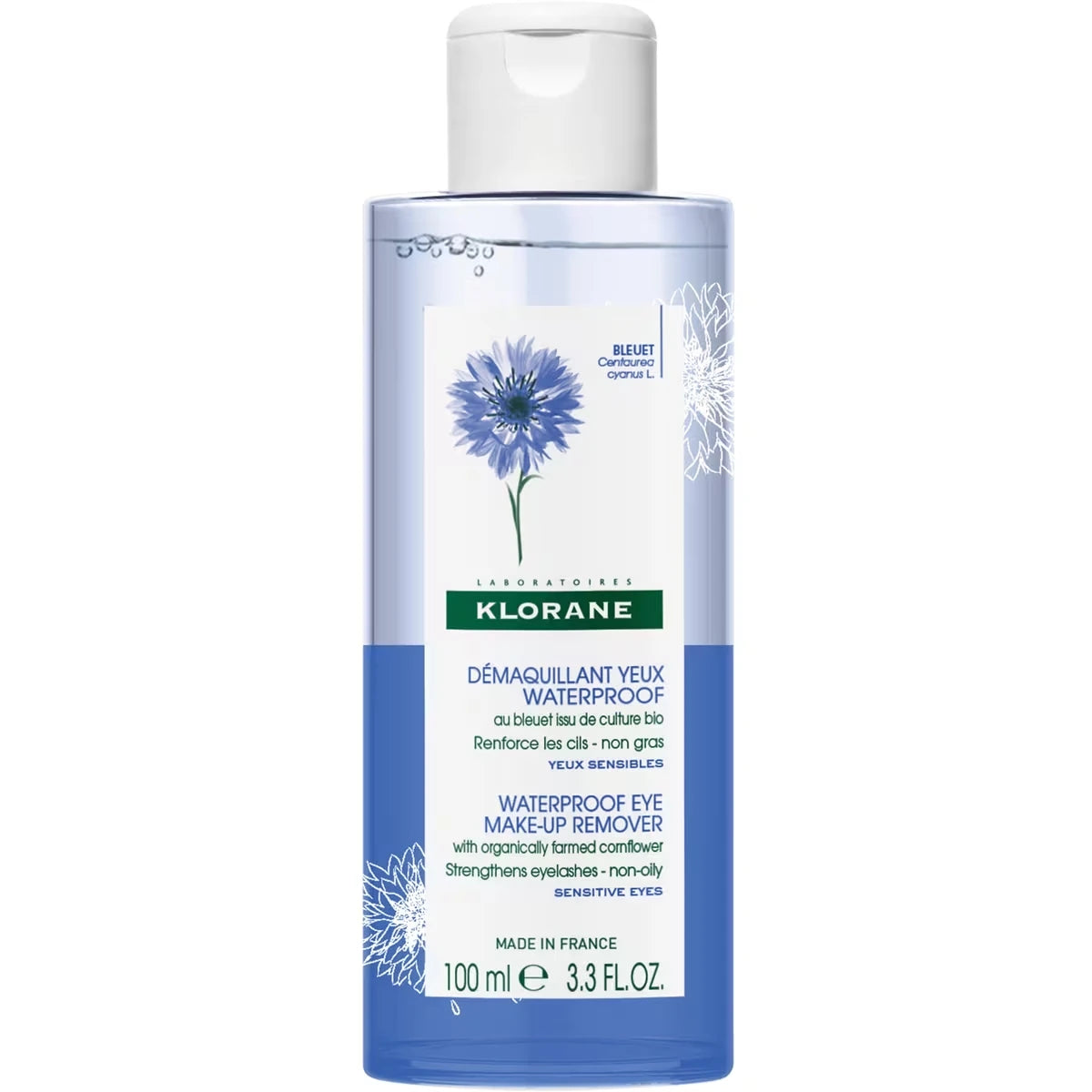 Waterproof Eye Make-up Remover with Organic Cornflower