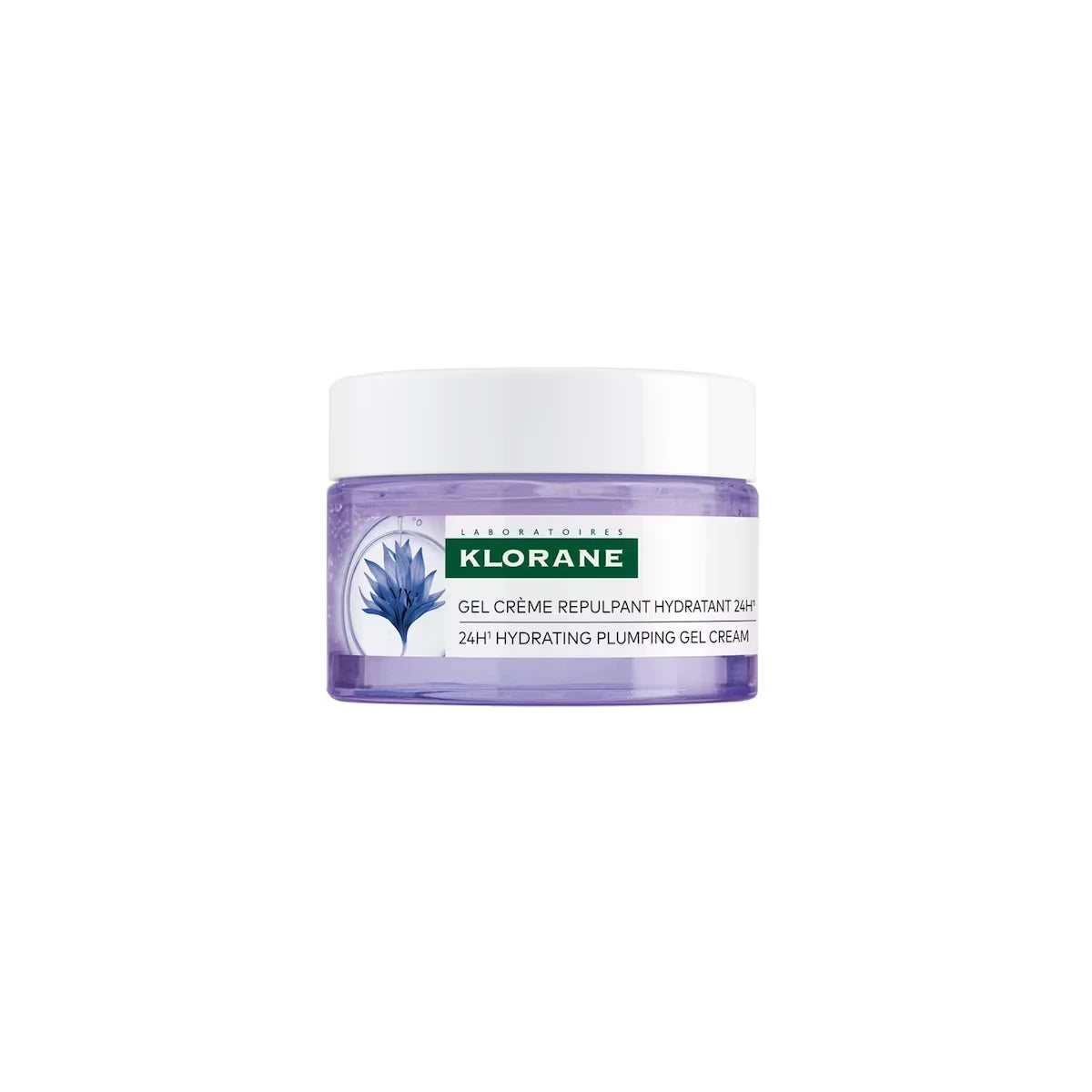 24H Hydrating plumping gel cream with ORGANIC Cornflower