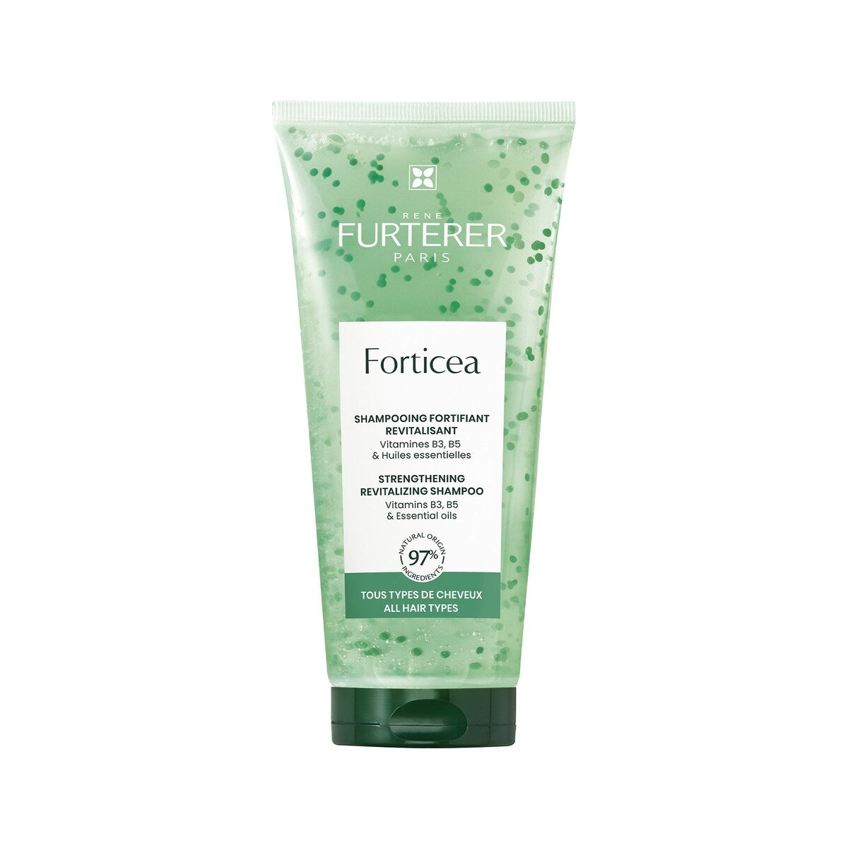 Forticea - Shampooing Revitalisant Fortifiant - Tous Types de Cheveux - Sans silicone