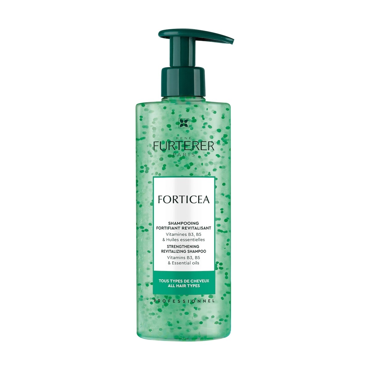 Forticea - Shampooing Revitalisant Fortifiant - Tous Types de Cheveux - Sans silicone