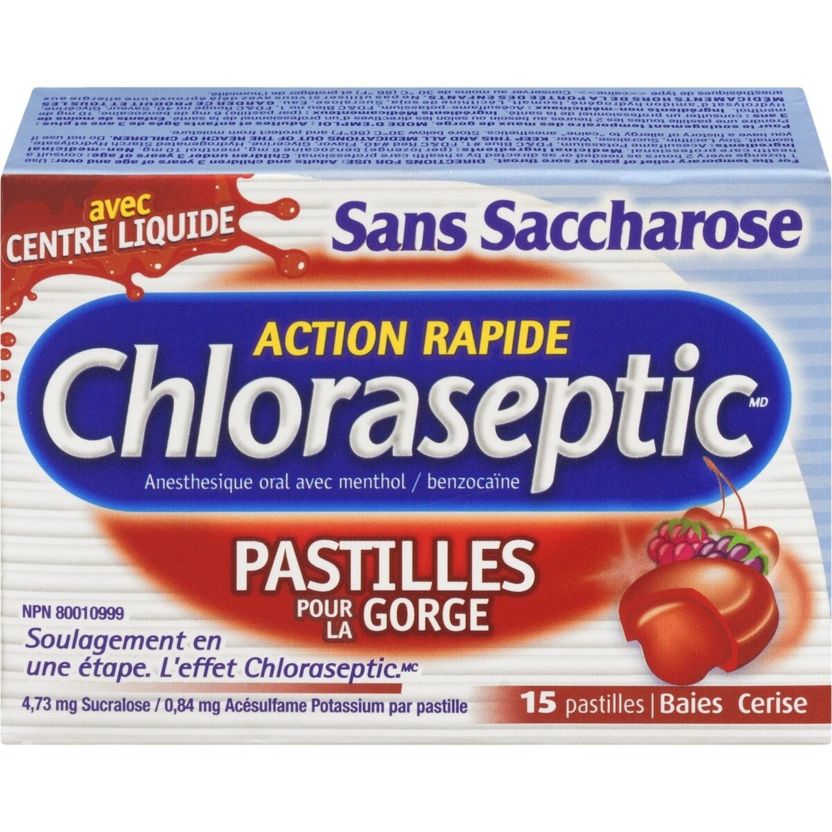 Pastilles Pour La Gorge Sans Saccharose Baies Cerise
