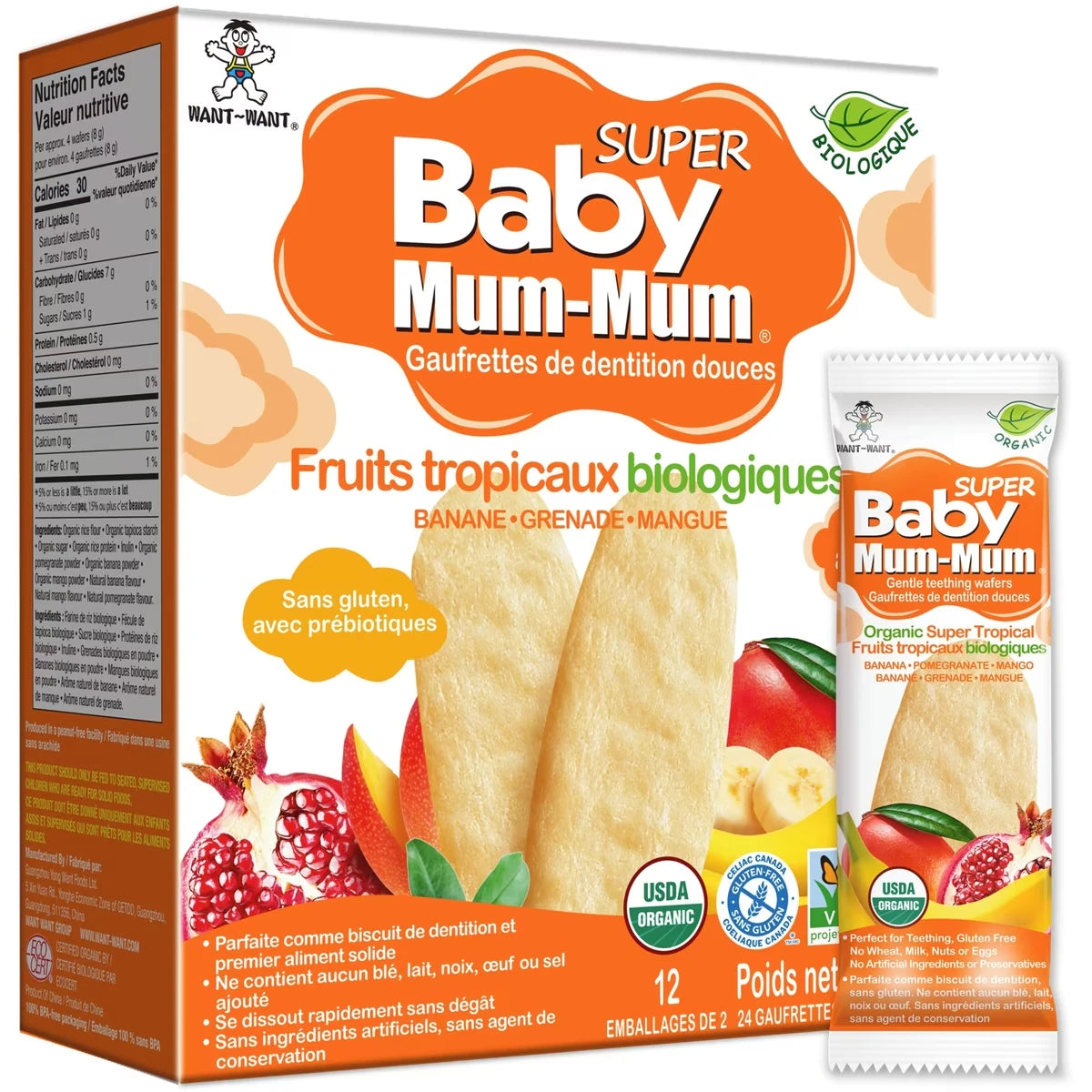 Baby Mum-Mum Bio Fruits tropicaux