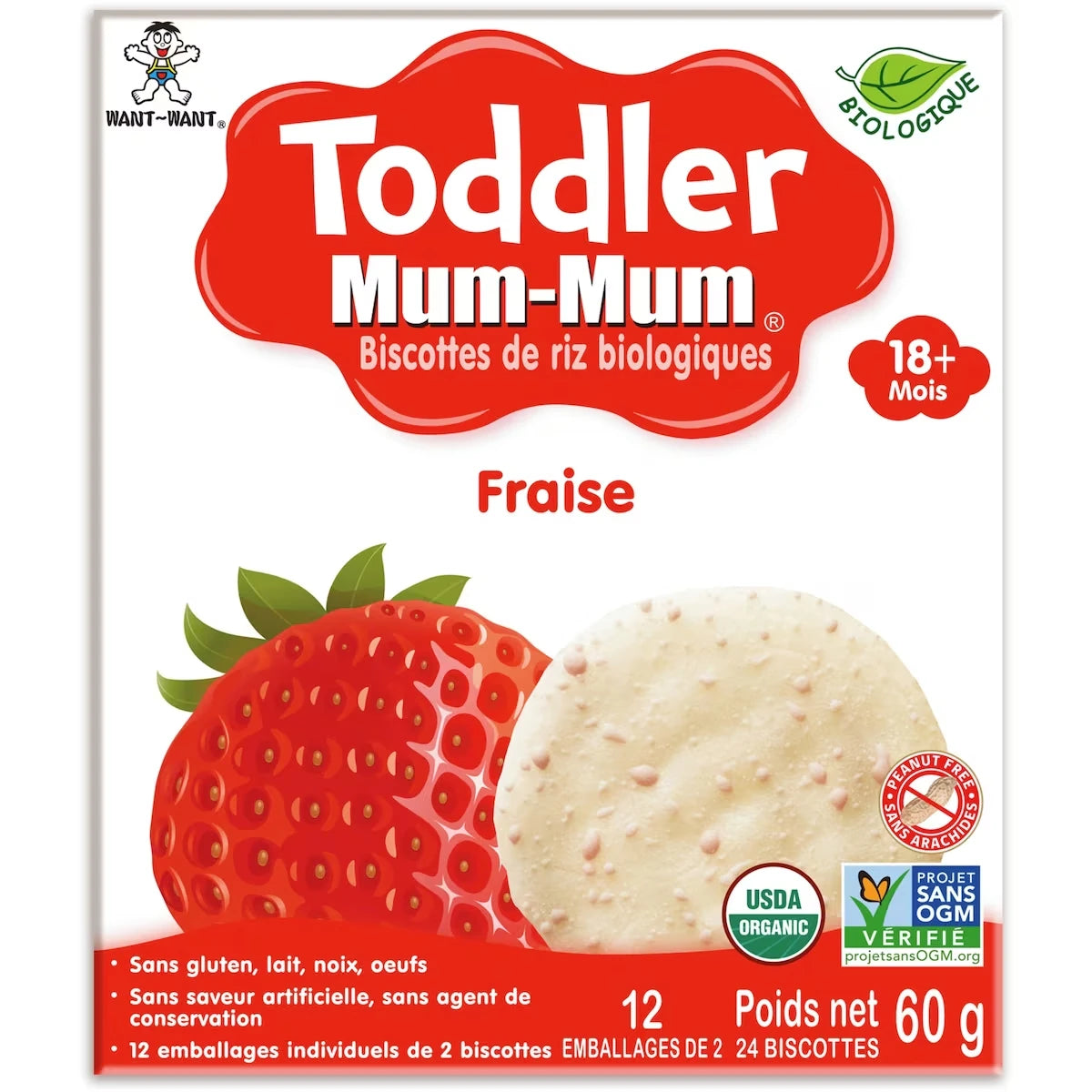 Toddler Mum-Mum Bio Fraise
