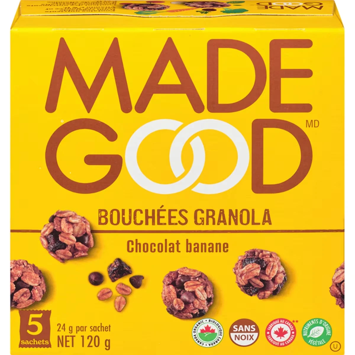 Bouch�e granola Chocolat banane Bo�te de 5 sachets
