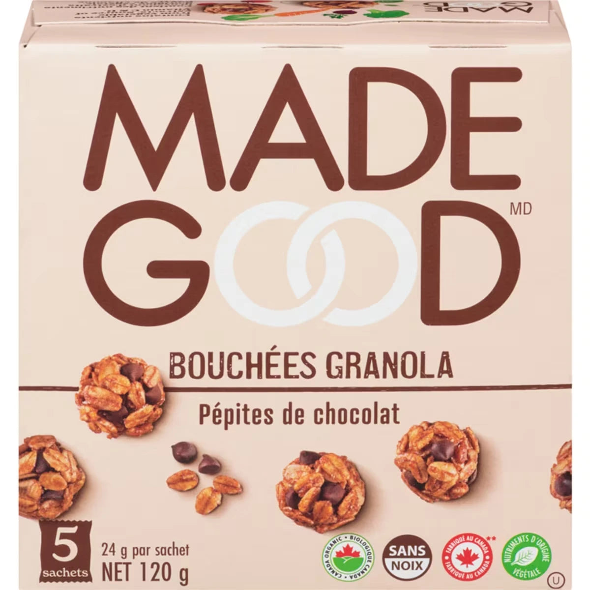Bouch�e granola P�pites de chocolat Bo�te de 5 sachets