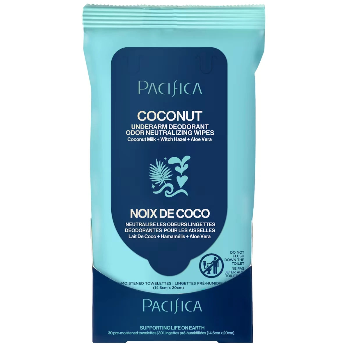 Noix De Coco Neutralise Les Odeurs Lingettes Déodorantes Pour Les Aisselles