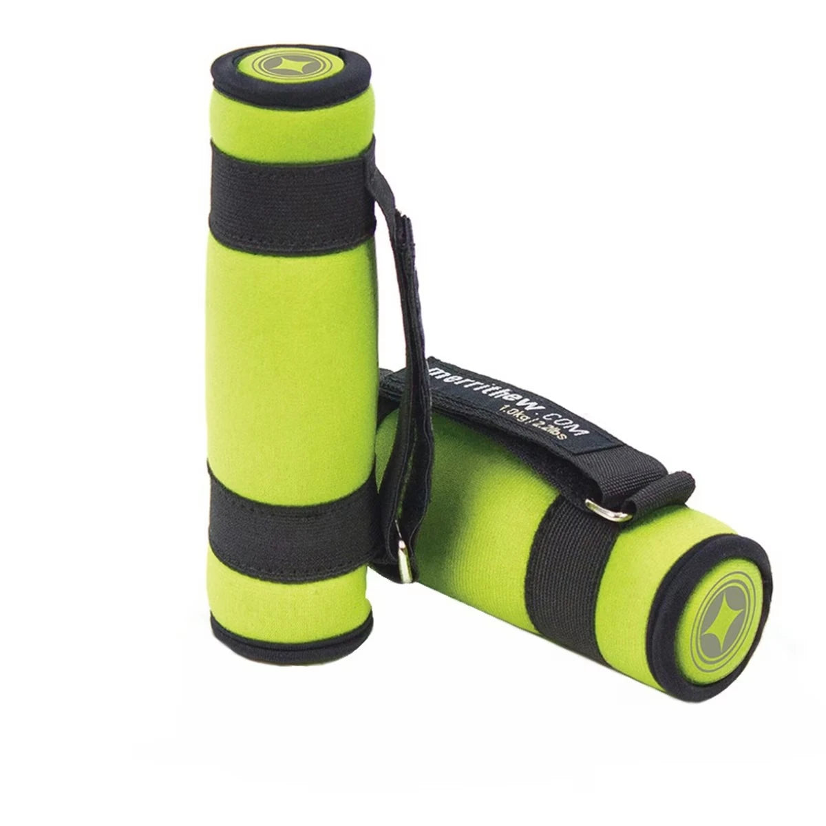 Haltères, paire,  6 long, X 5 larg, X 9,50 haut. (Po), Lime, Unisexe, 1 kg