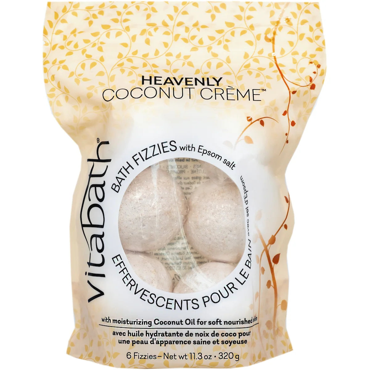 Heavenly Coconut Creme Effervescents Pour Le Bain
