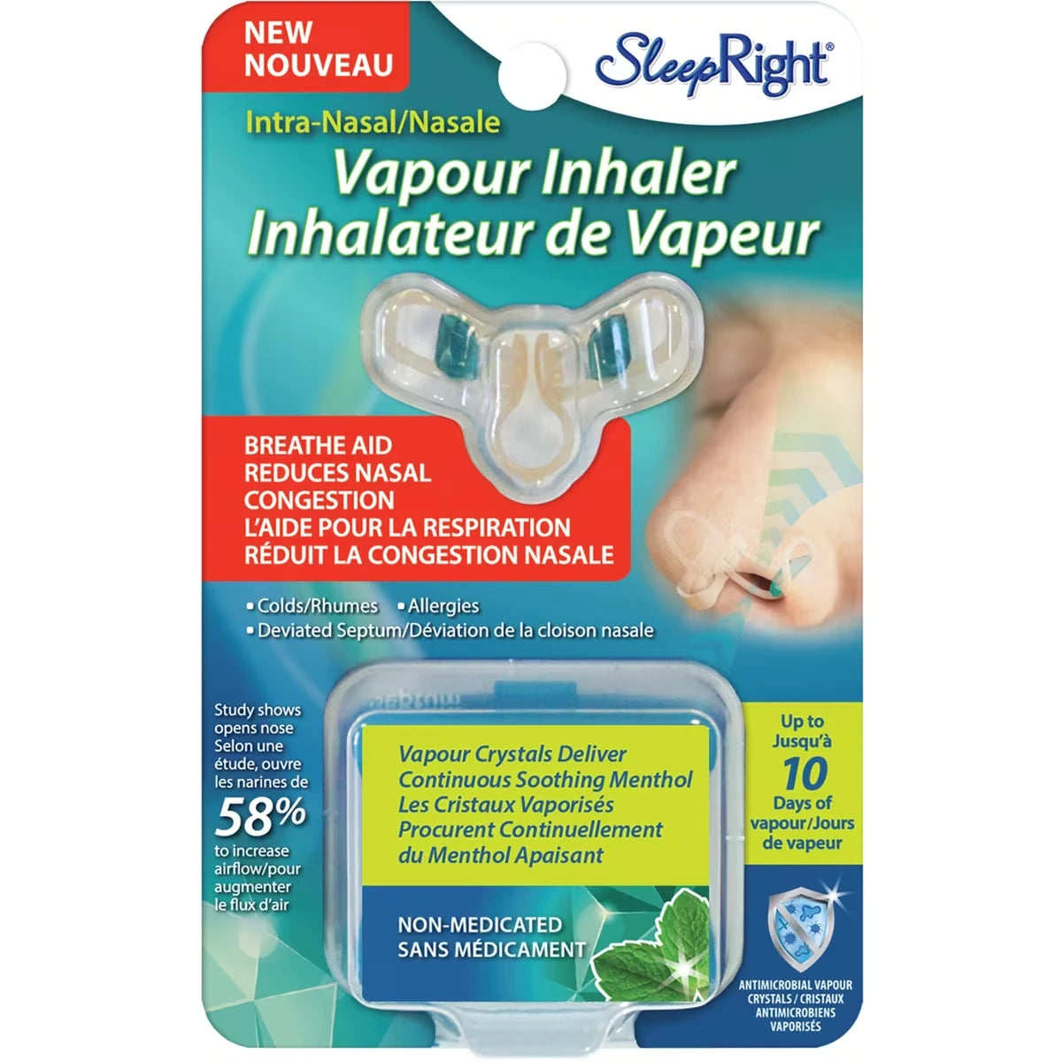 SleepRIght inhalateur de vapeur