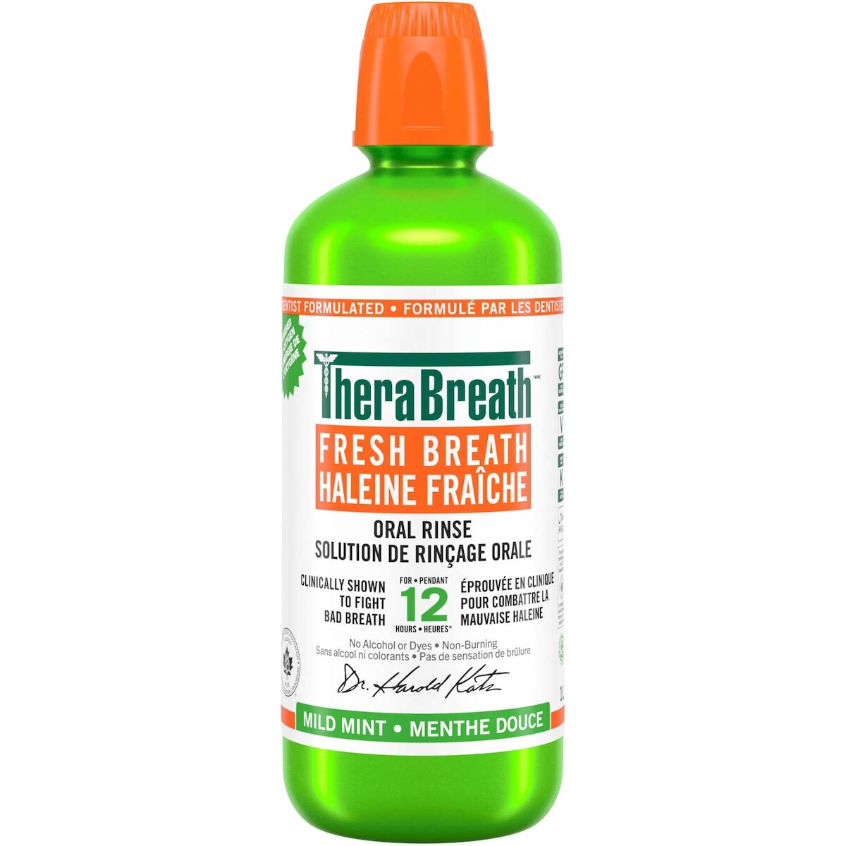 Solution De Rin�Age Orale Haleine Fra�Che Menthe Douce 1L