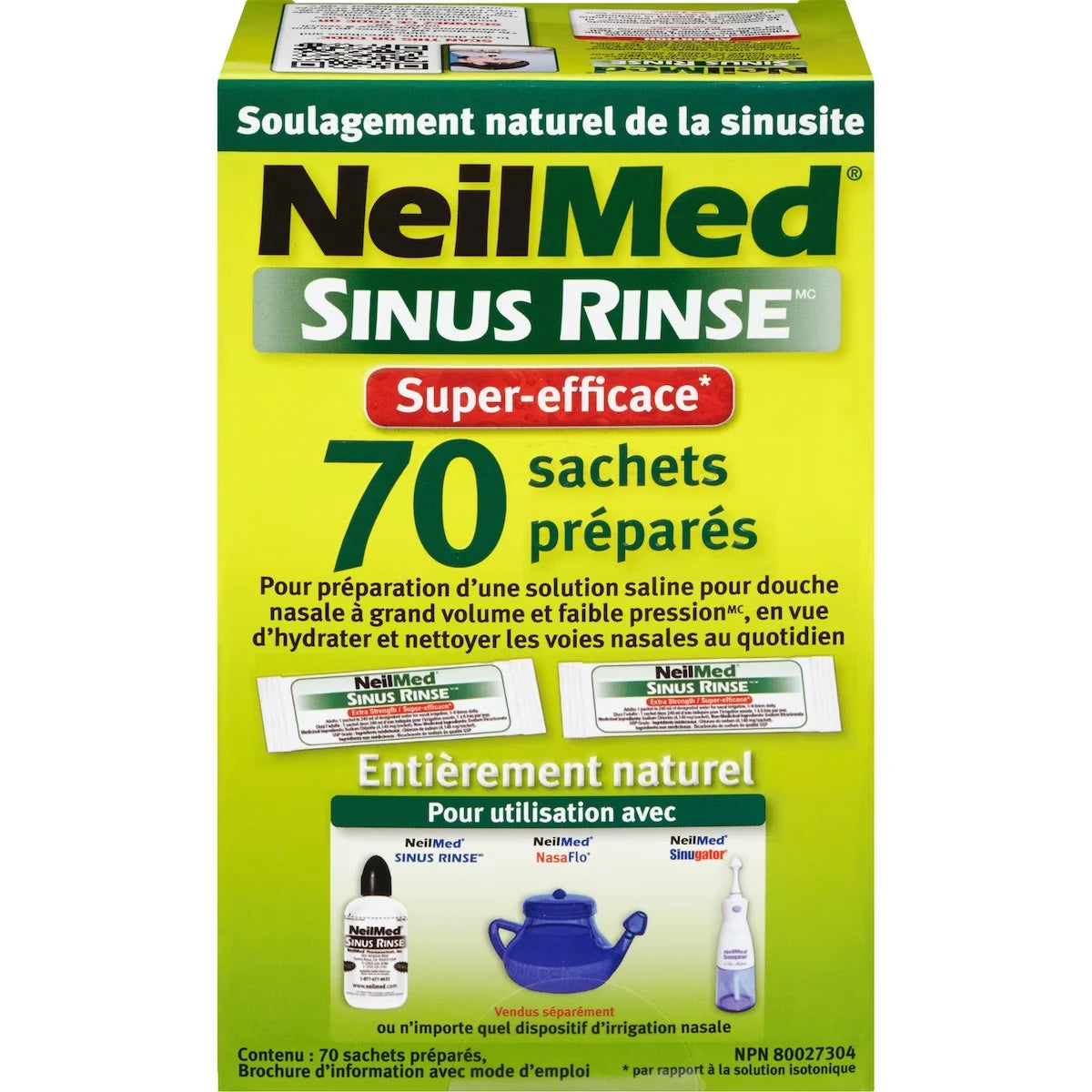 Sinus Rinse Super-Efficace 70 Sachets