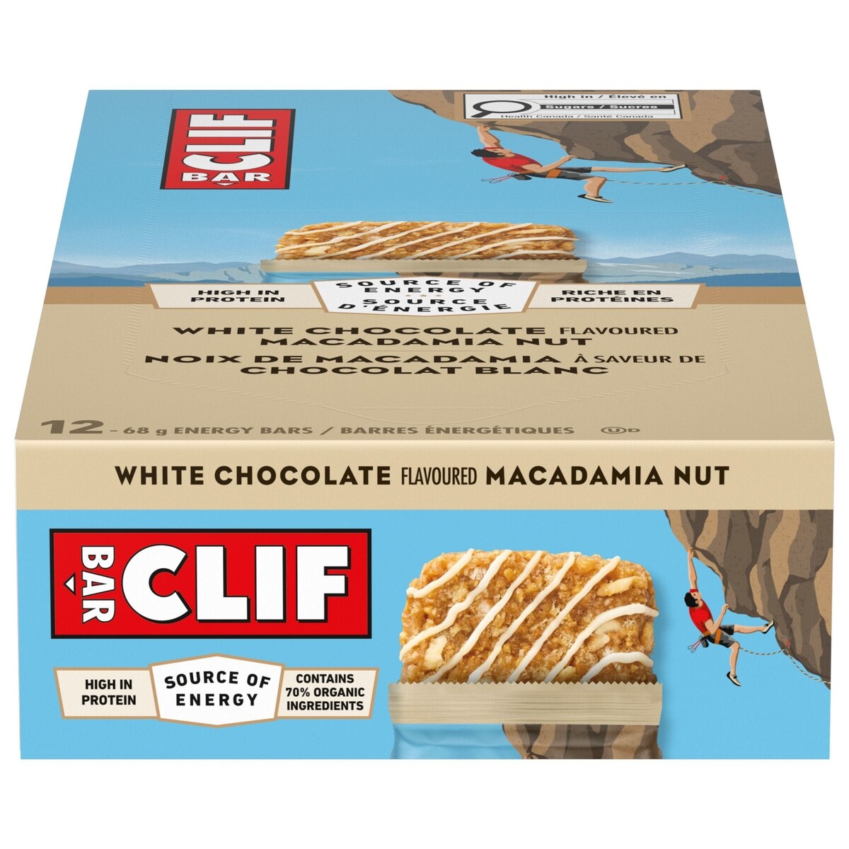 Bar - Barre éNerg�Tique - Chocolat Blanc Et Noix De Macadamia - (Barre De Prot�Ine De 68 G, 12 Barres)