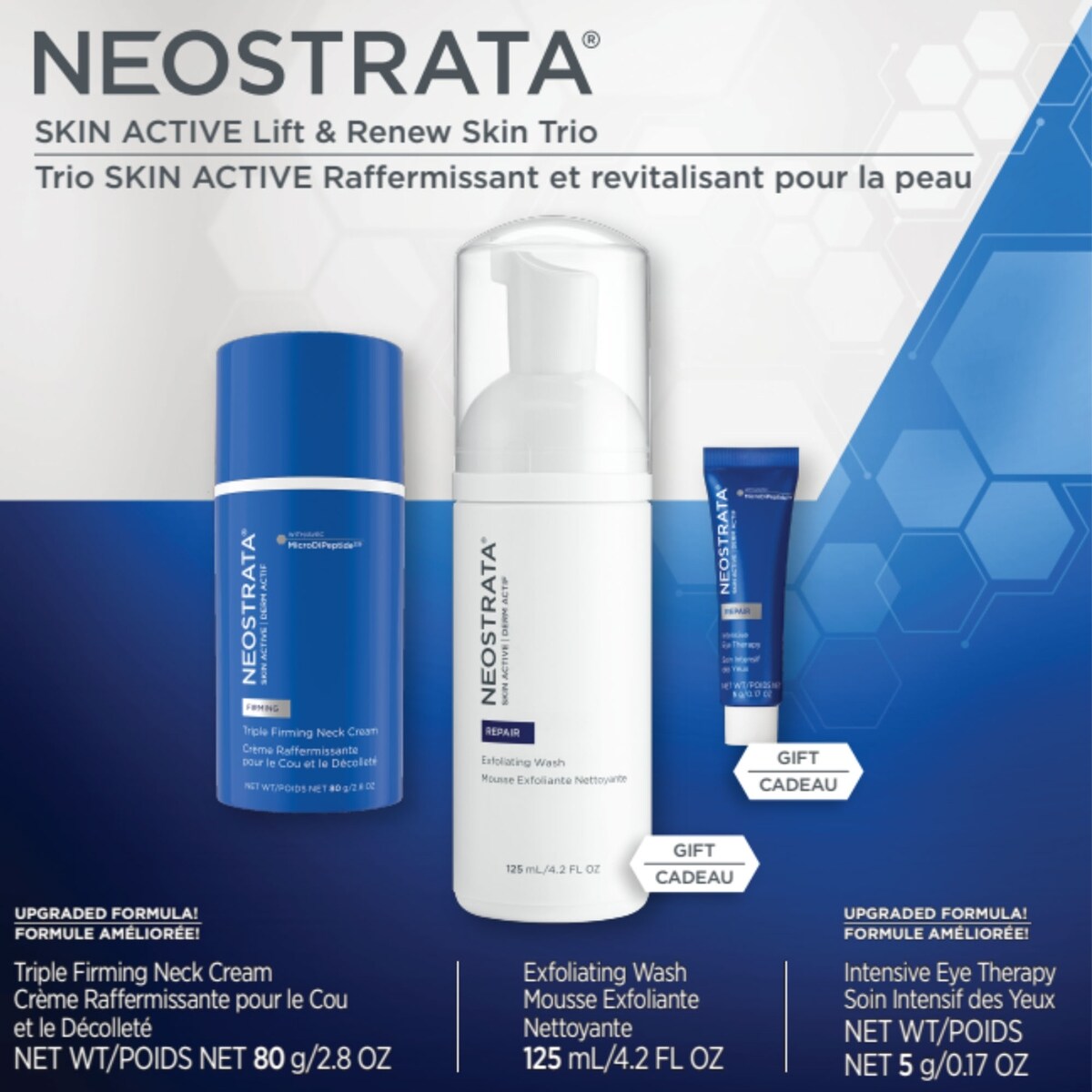 Trio SKIN ACTIVE Raffermissant et revitalisant pour la peau