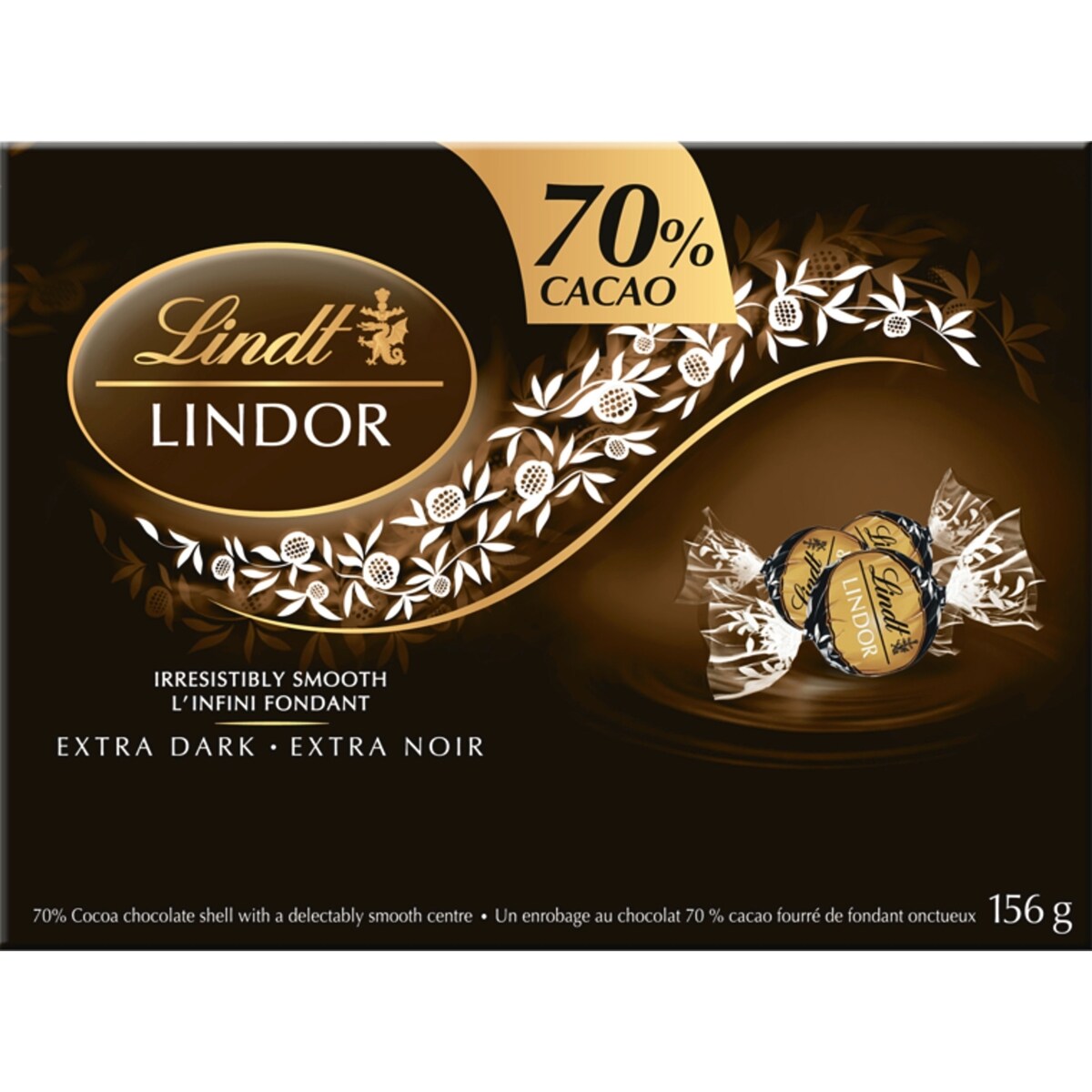 Un enrobage au chocolat 70 % cacao fourré de fondant onctueux extra noir