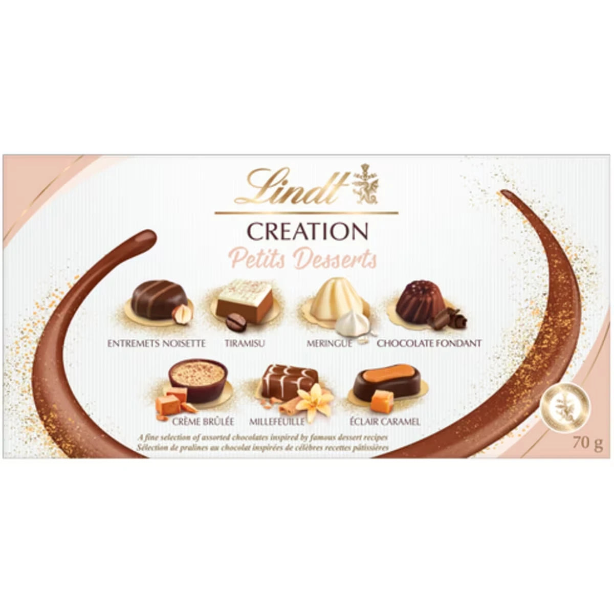 Boîte-cadeau Chocolats assortis CREATION DESSERT, 70g
