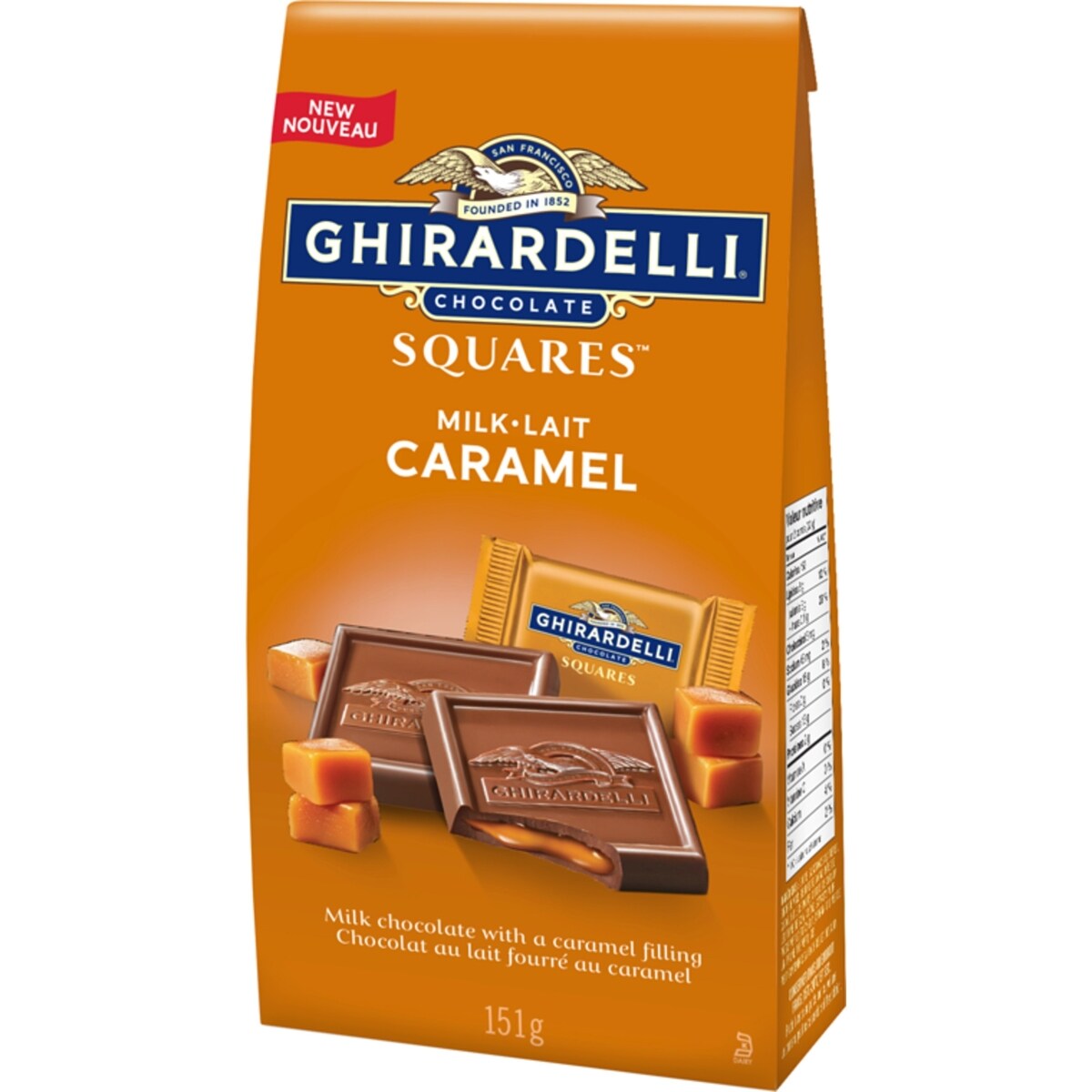 Chocolat au lait fourré au caramel