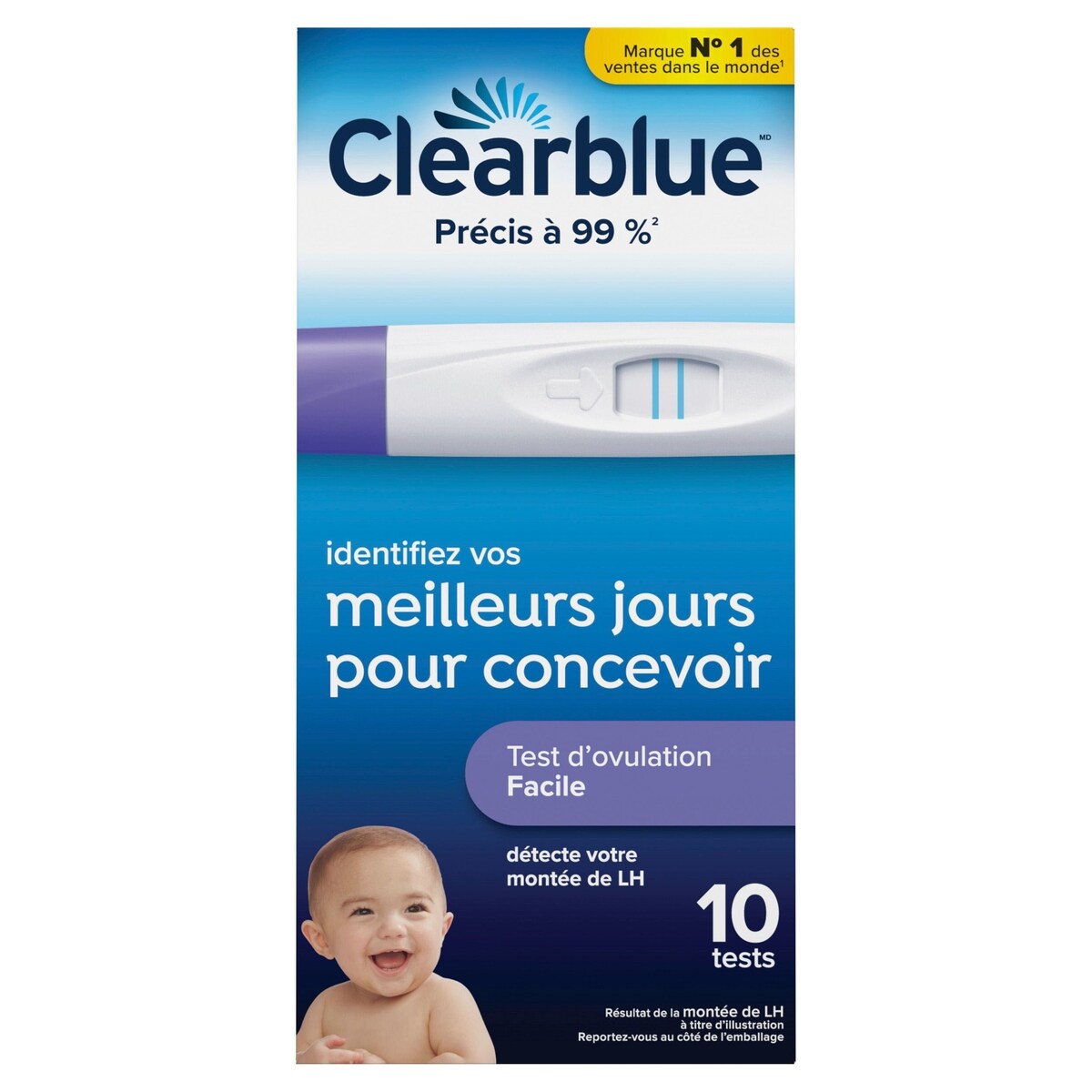 Kit de prévision de l’ovulation Easy, 10 tests d’ovulation