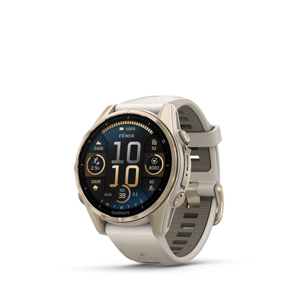 Fenix 8 - 43mm, Amoled, Or Doux/Gris Cendré