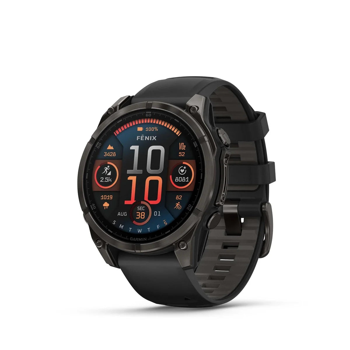 Fenix 8 - 47mm, Amoled, Titane Gris/Noir