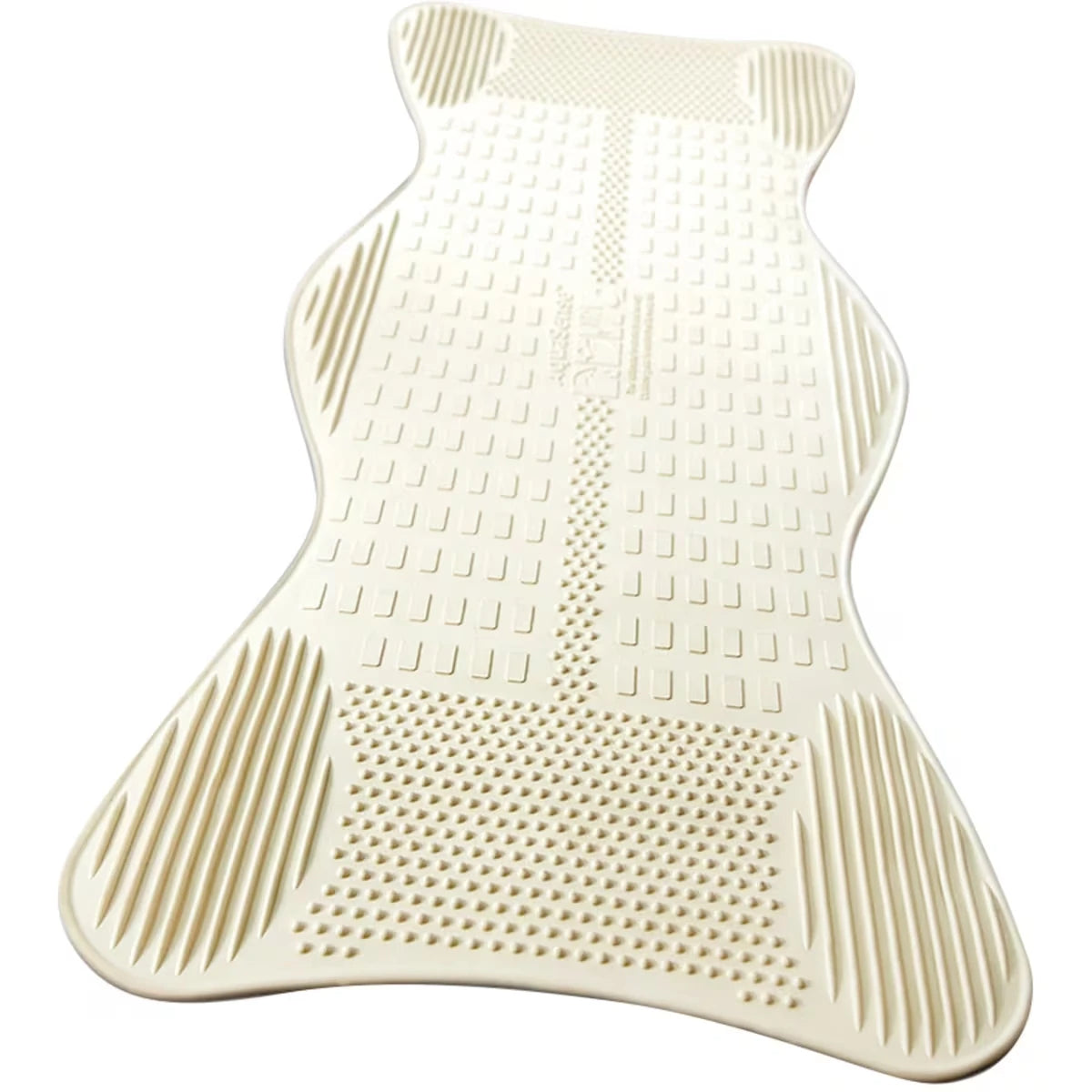 Tapis de baignoire antidérapant avec zones de massage revigorantes, grand