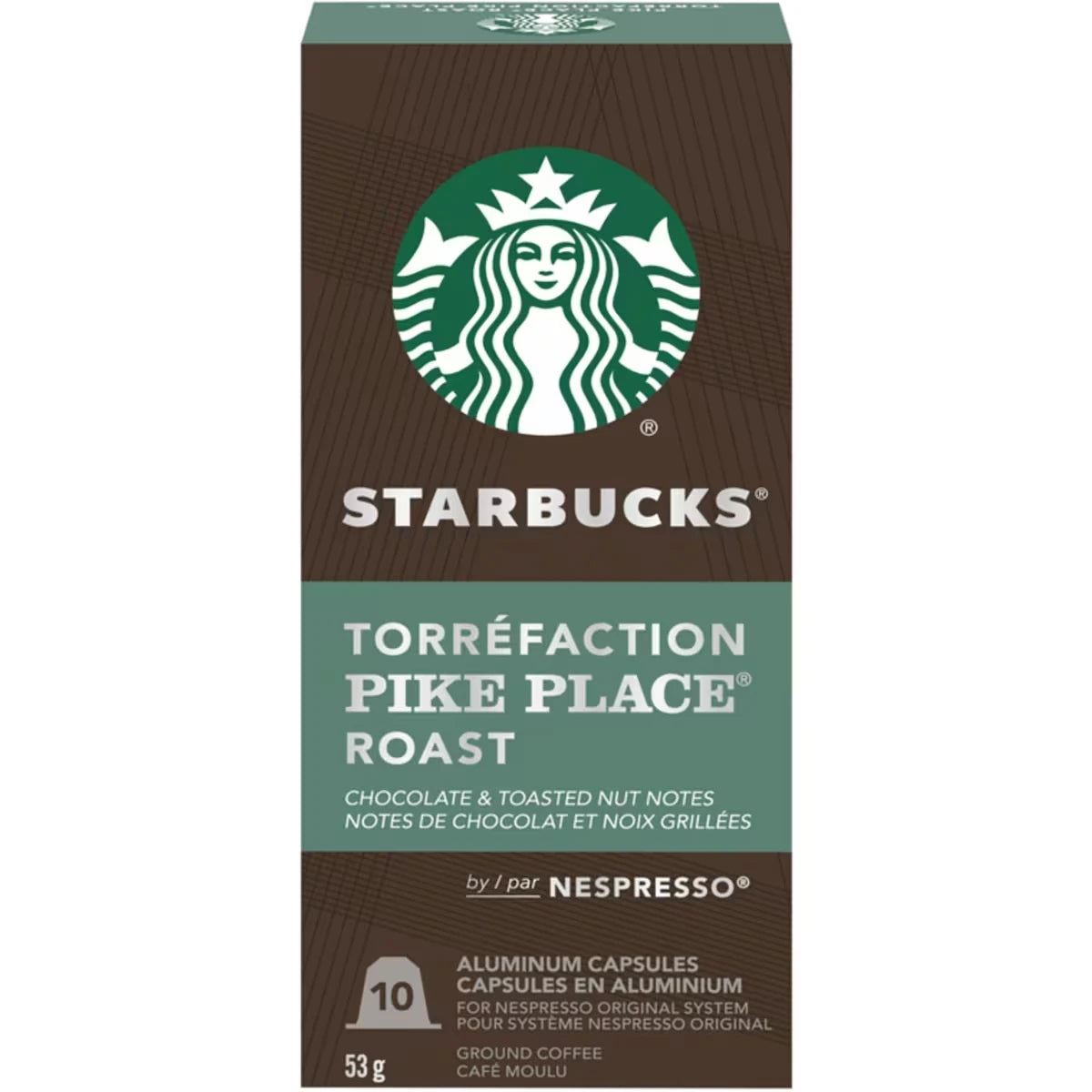 Sbux Nespresso Pike Place 53G